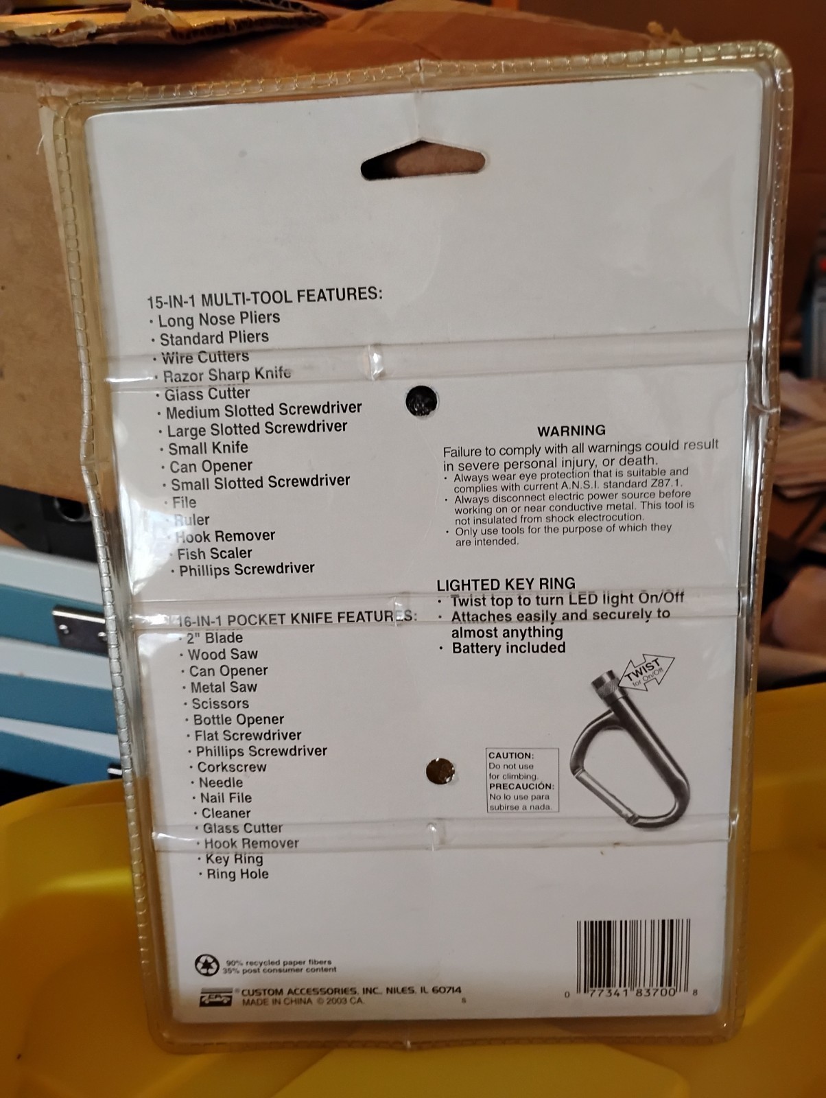 Duratest 15-in-1 Stainless Steel Multi-tool with 2″ Locking Knife New In Package