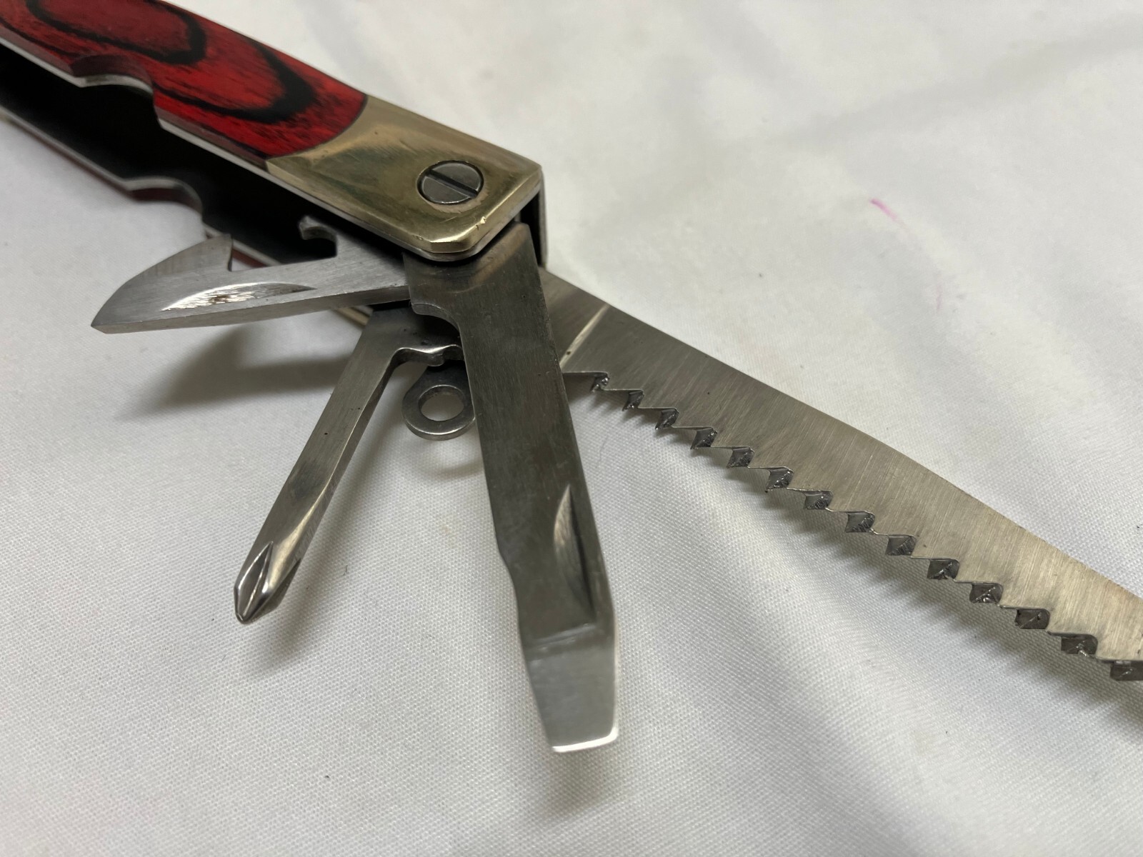 Appalachian Trail Multitool and Knife Set in Belt Case Knives Pliers Saw More