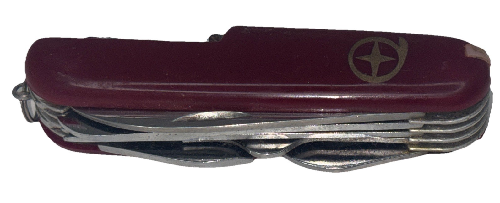 Diamond Superior Multi Purpose Pocket Knife Maroon Corkscrew Scissors No Twizzer