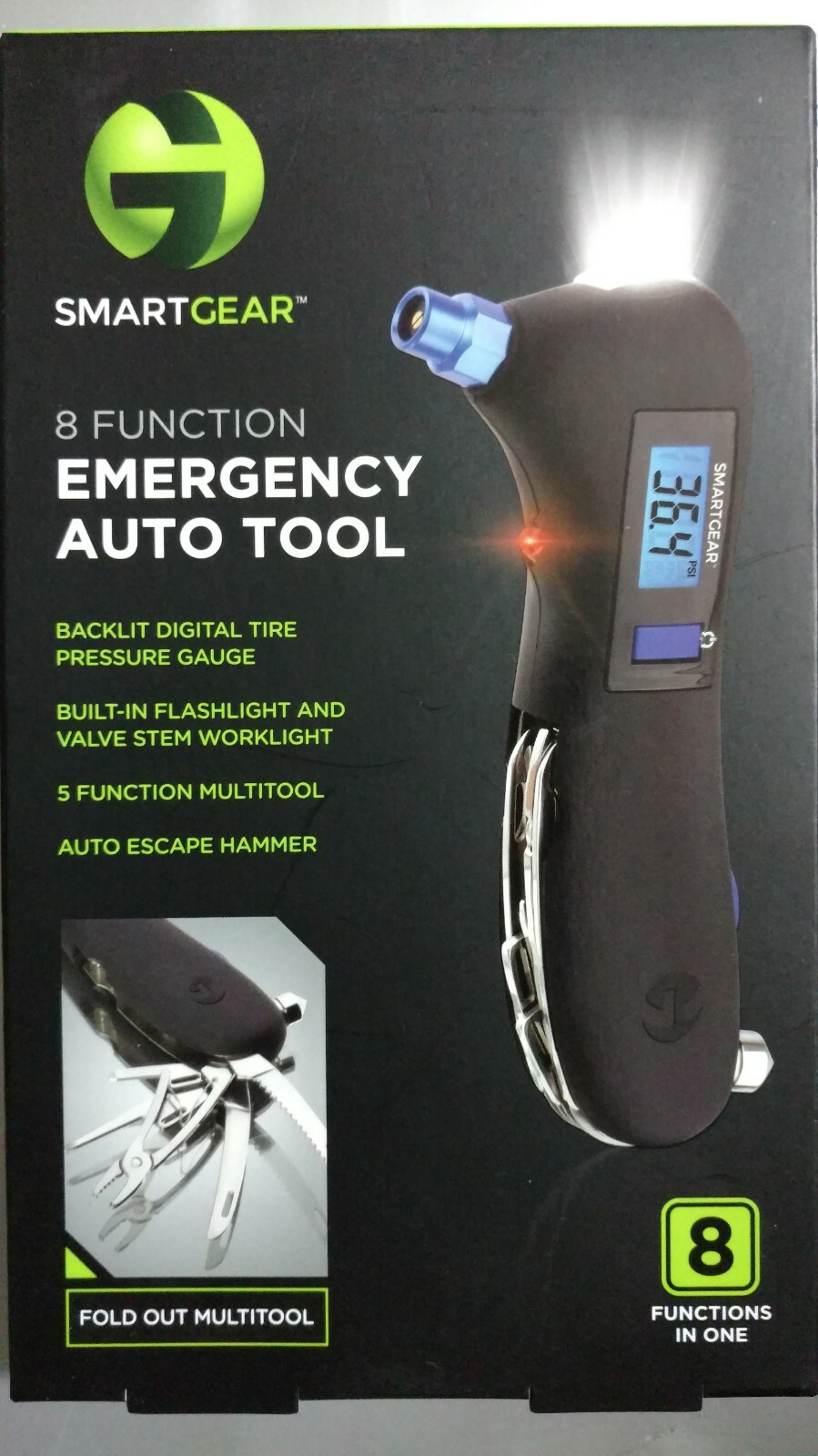 SMARTGEAR 8 Function Emergency Auto Tool