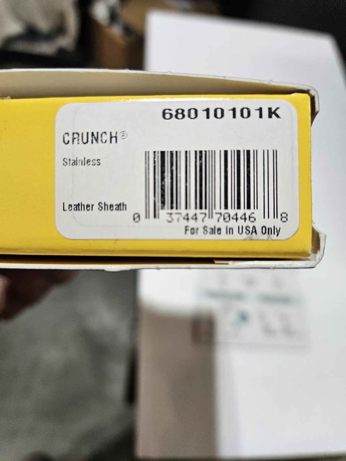 Leatherman Crunch multitool, LEATHER sheath. Made in USA. NEW UNUSED
