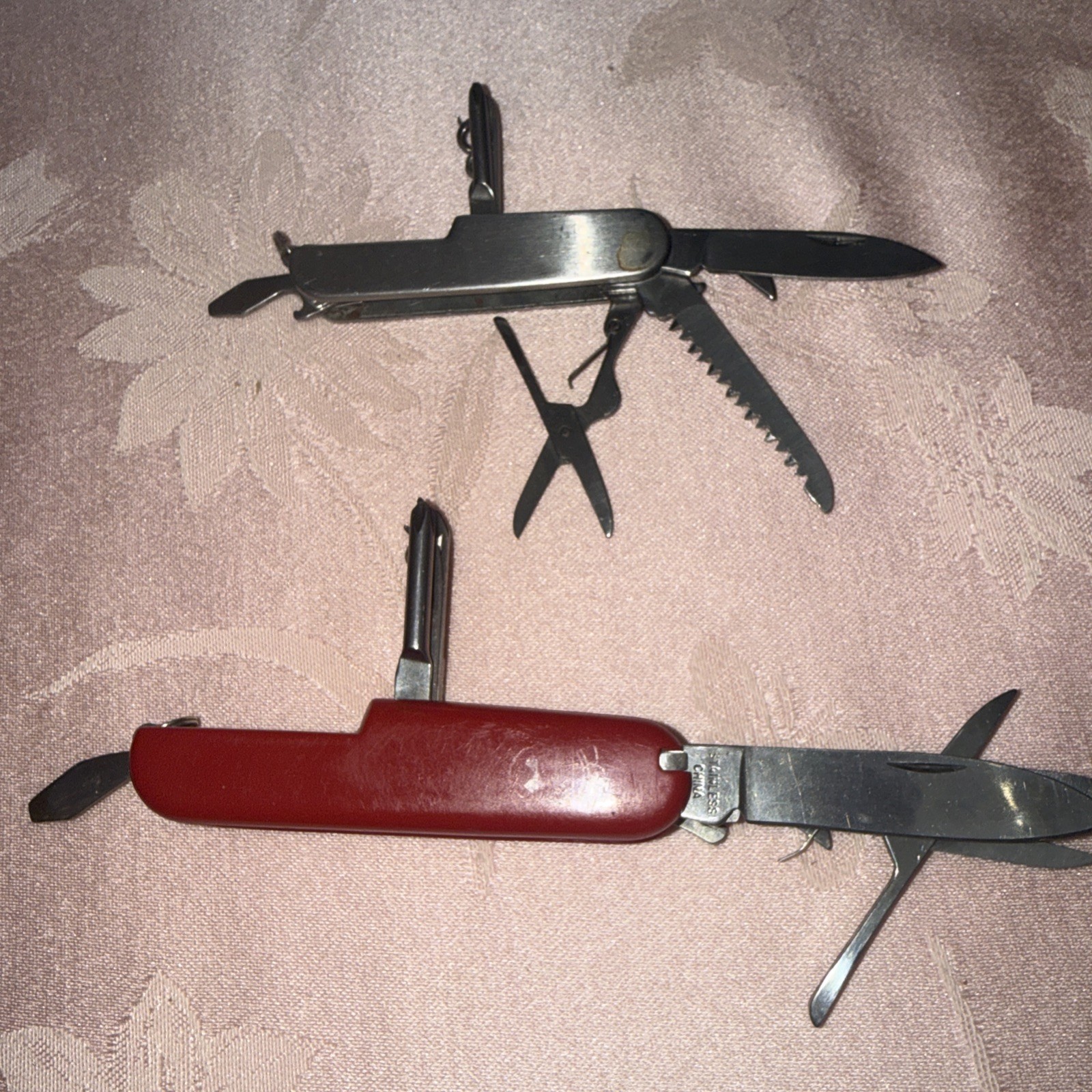 Lot 3 Portable Pocket Outdoor Camping Multi-Purpose Tool Knife Knife EUC