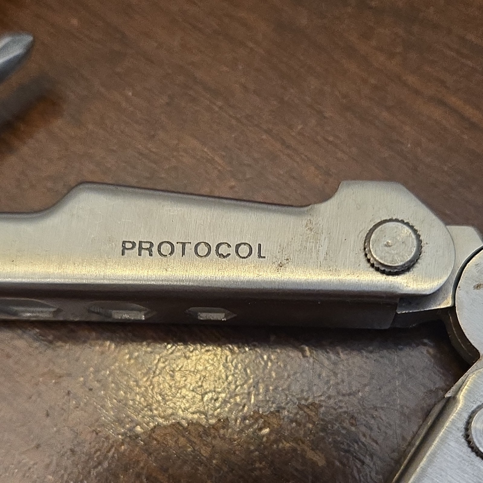PROTOCOL Stainless Steel 8-in-1 Multi-Tool Pliers Knife Saw File 6.5in