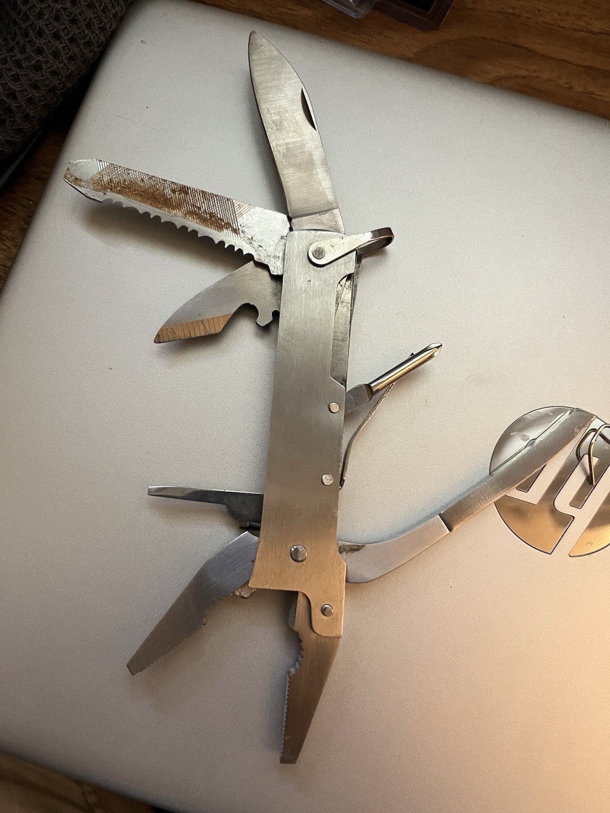 Maxam Pocket Knife Multi Tool Stainless Steel New with pouch Camping Hiking C1