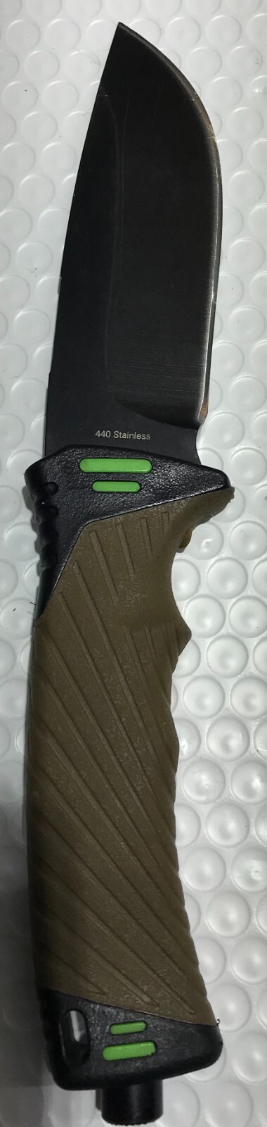 StatGear Surviv-All Hunting Knife – Sheath, Firestarter, Cord Cutter & Sharpener