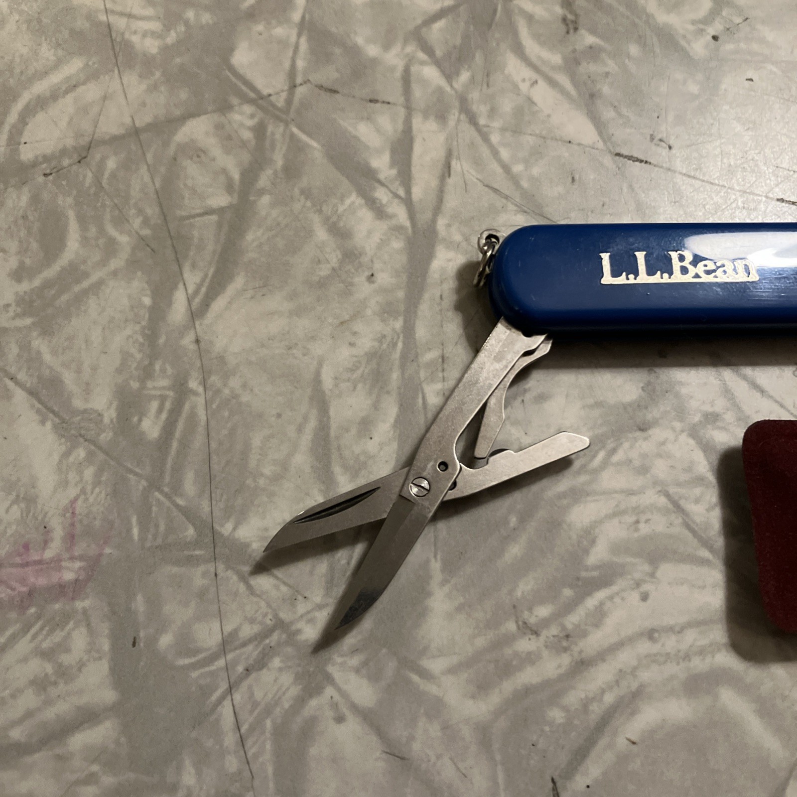 Wenger Swiss Pocket Knife Blue LL Bean missing parts