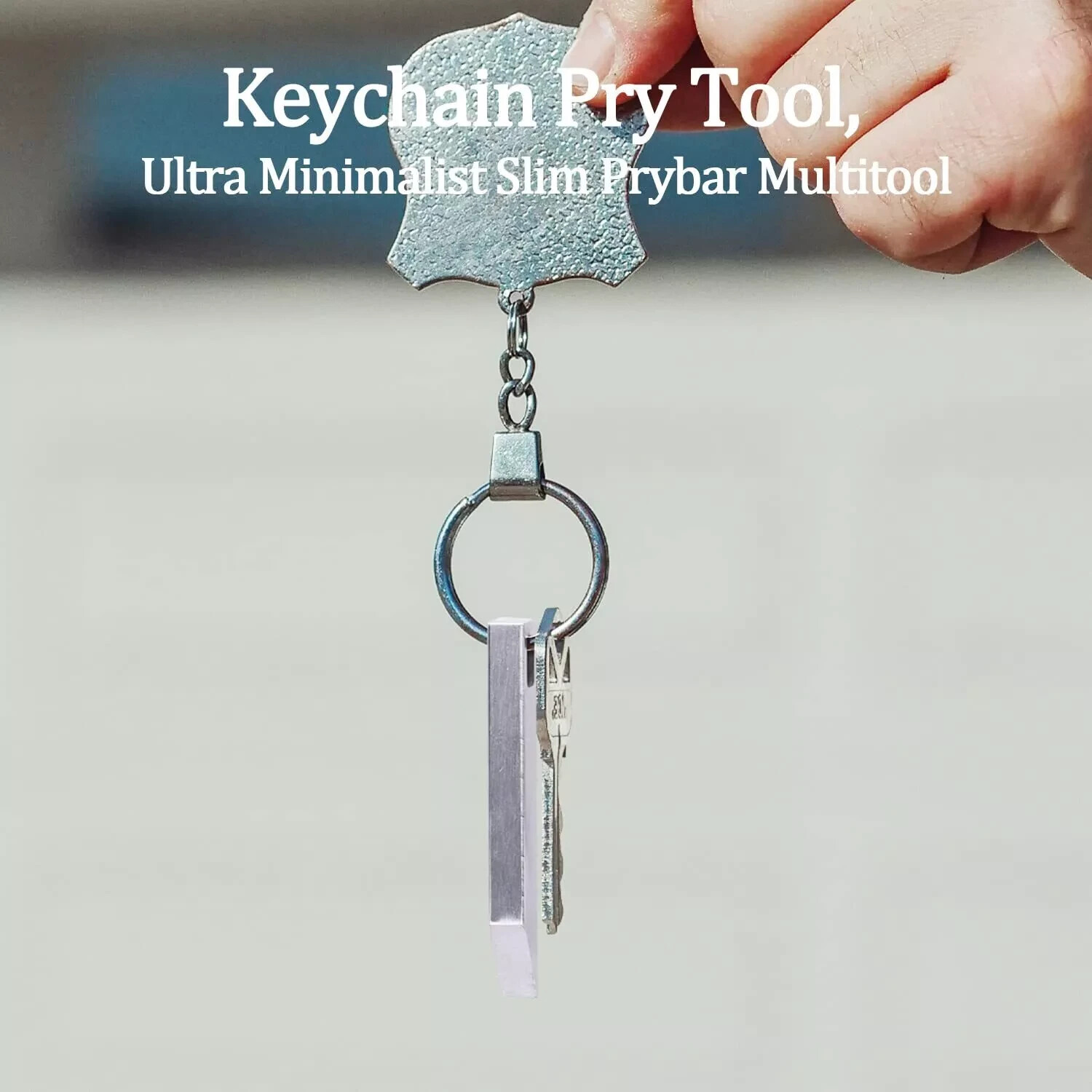 The Mighty Bar EDC Keychain Prybar Small Key Chain Pry Bar Tool Travel Camping