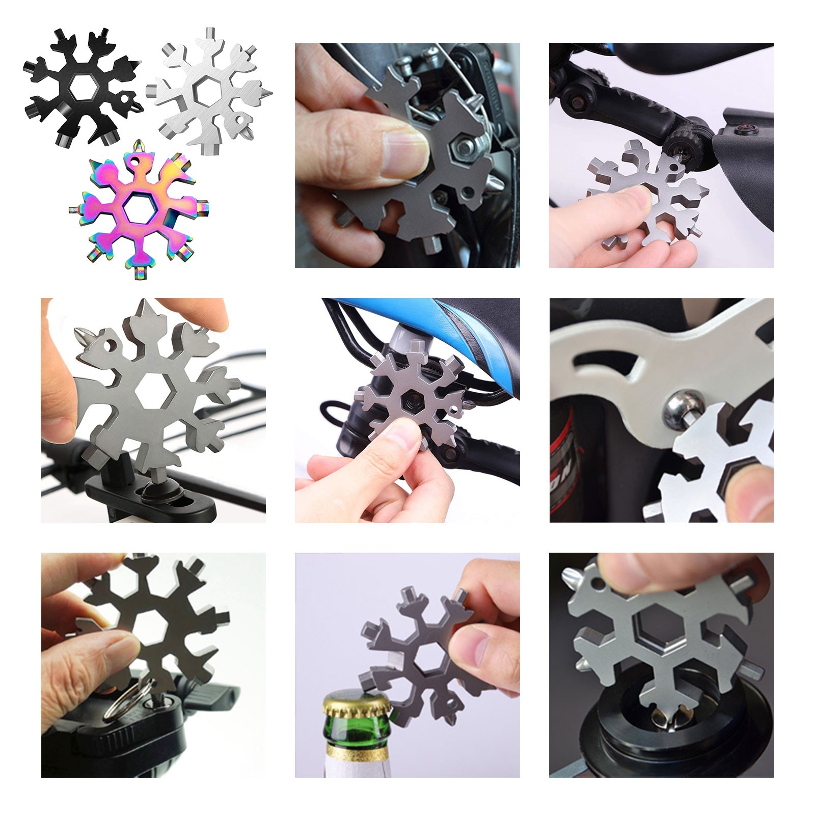3pcs 18-in-1 Universal Multi Tool Screwdriver EDC Camping Gear, Gifts for Men