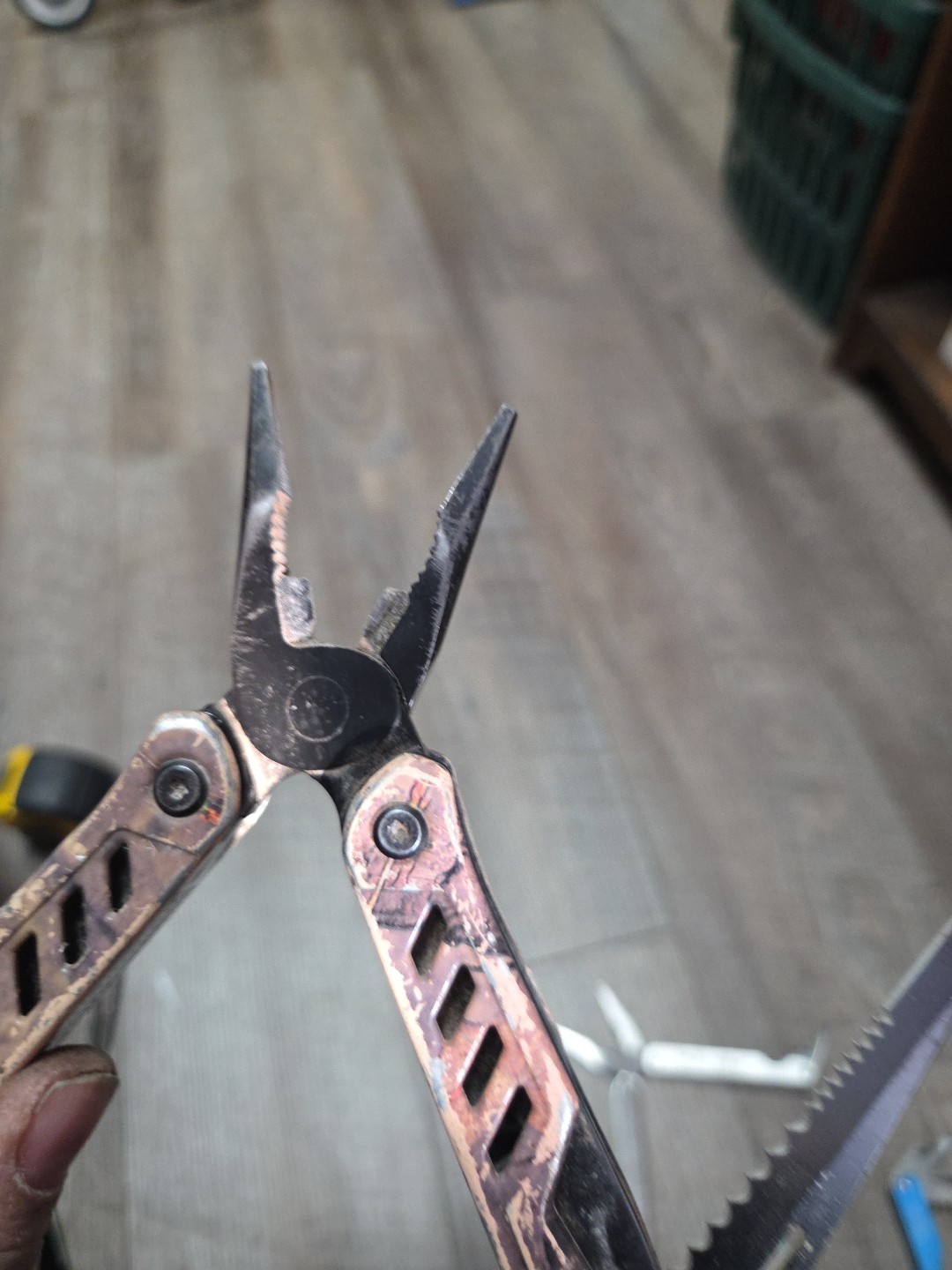 Camo Multi tool Pliers. Used Not Branded