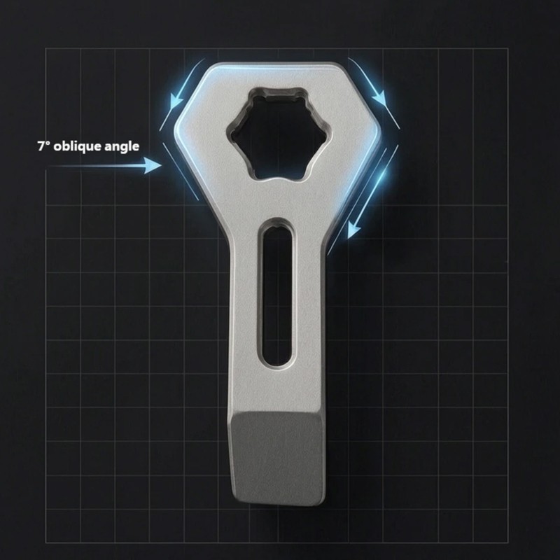 Metal Mini Pry Bar Crowbars Hexagonal Wrench Keychain Ideal For Outdoor Activity