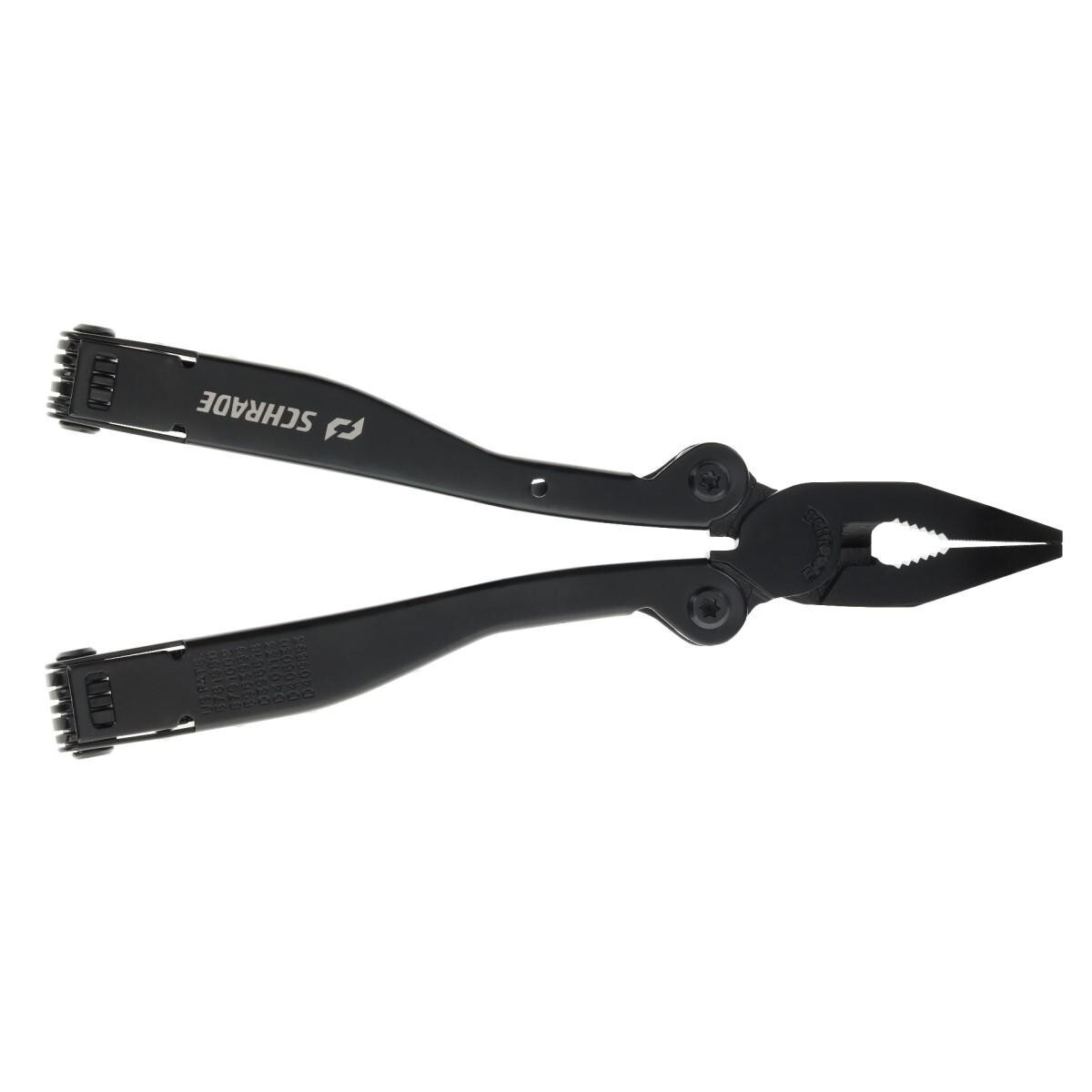 Schrade Tough Tool Black Multi-tool, 20 Tools w/ Pouch Outdoor Survival 1182533