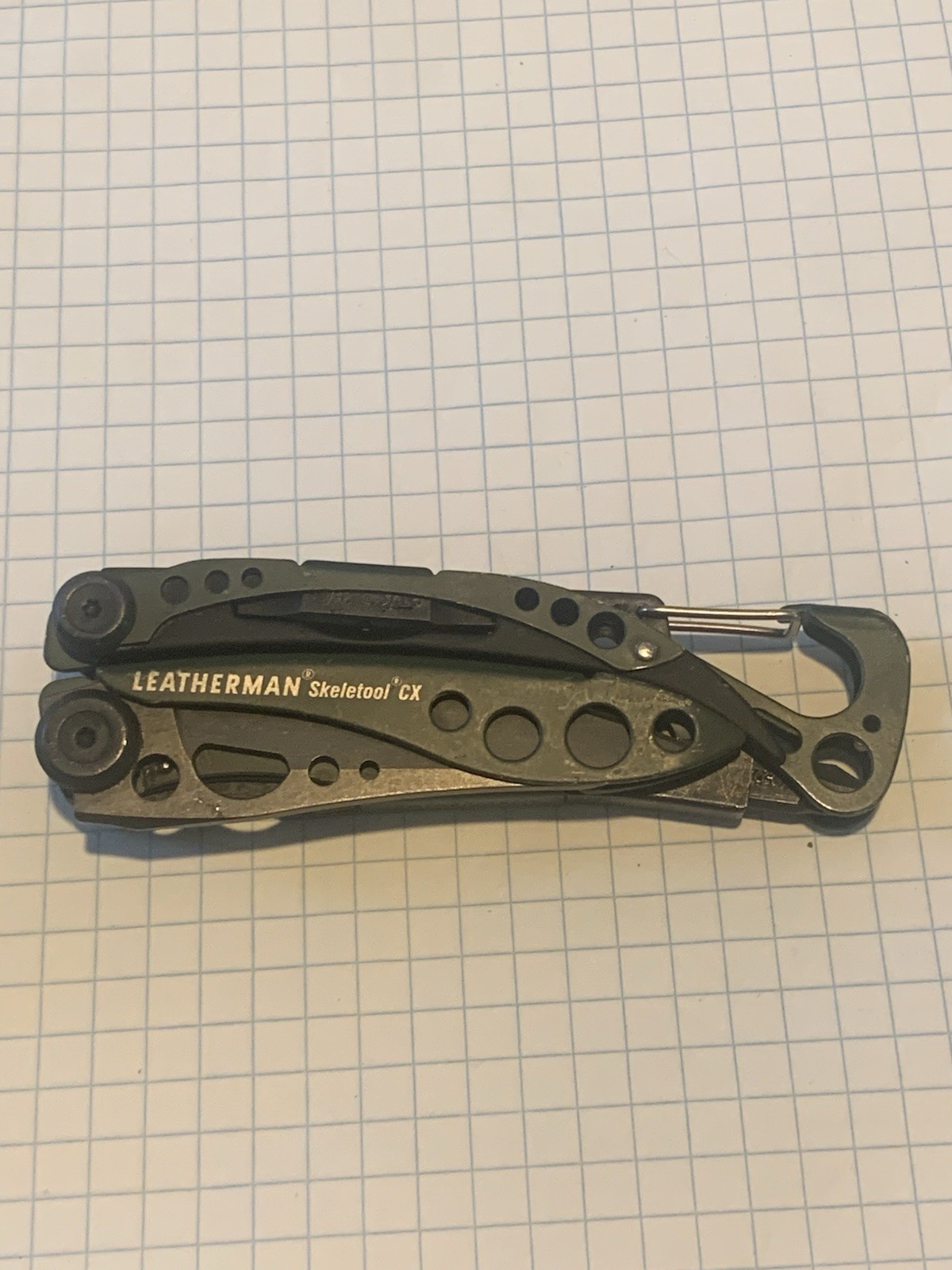 Leatherman Skeletool CX Multi Tool Plain Edge 154CM Blade Green Clean