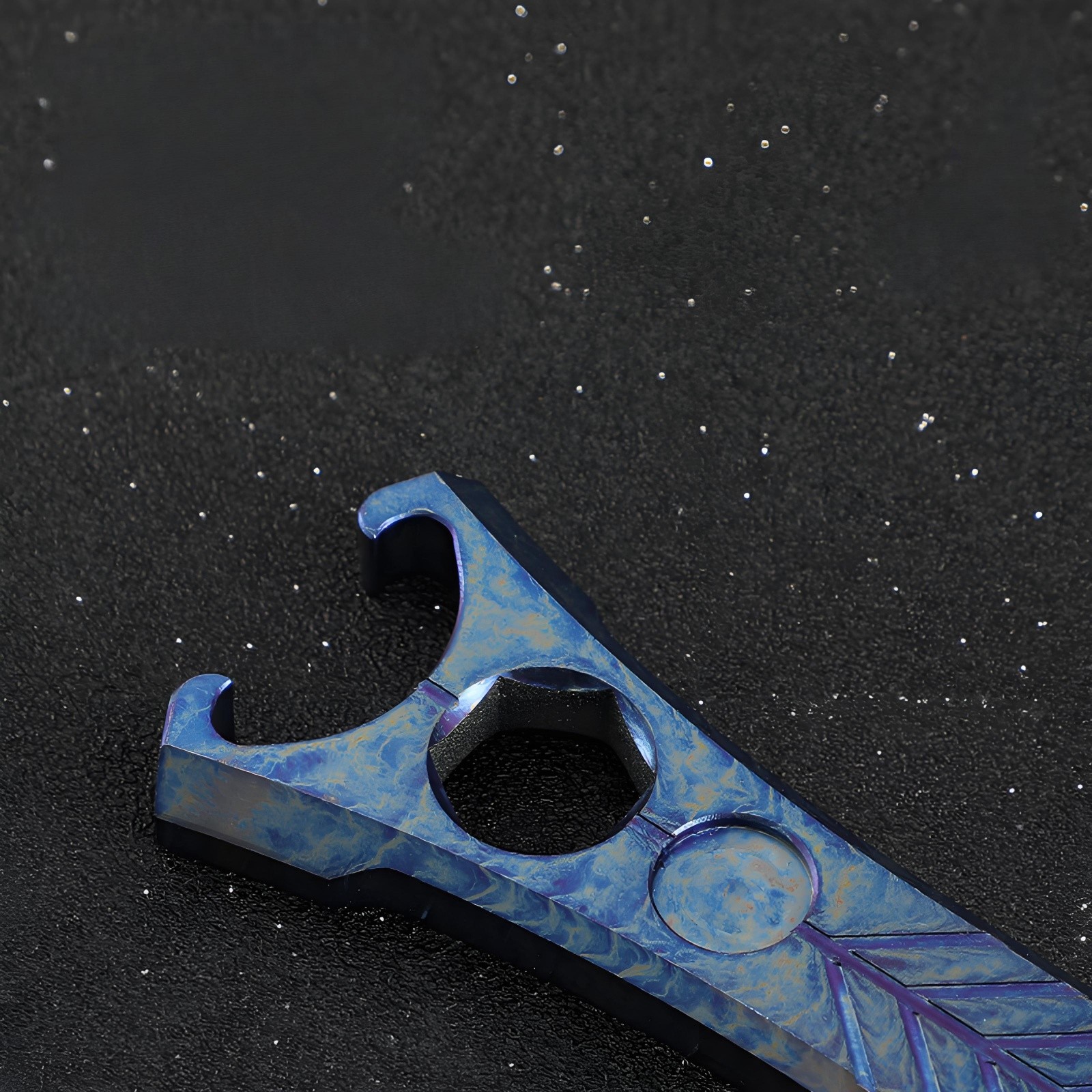 Titanium Alloy EDC Pry Bar Multi-Tool Bottle Opener Hex Wrench Outdoor Gear