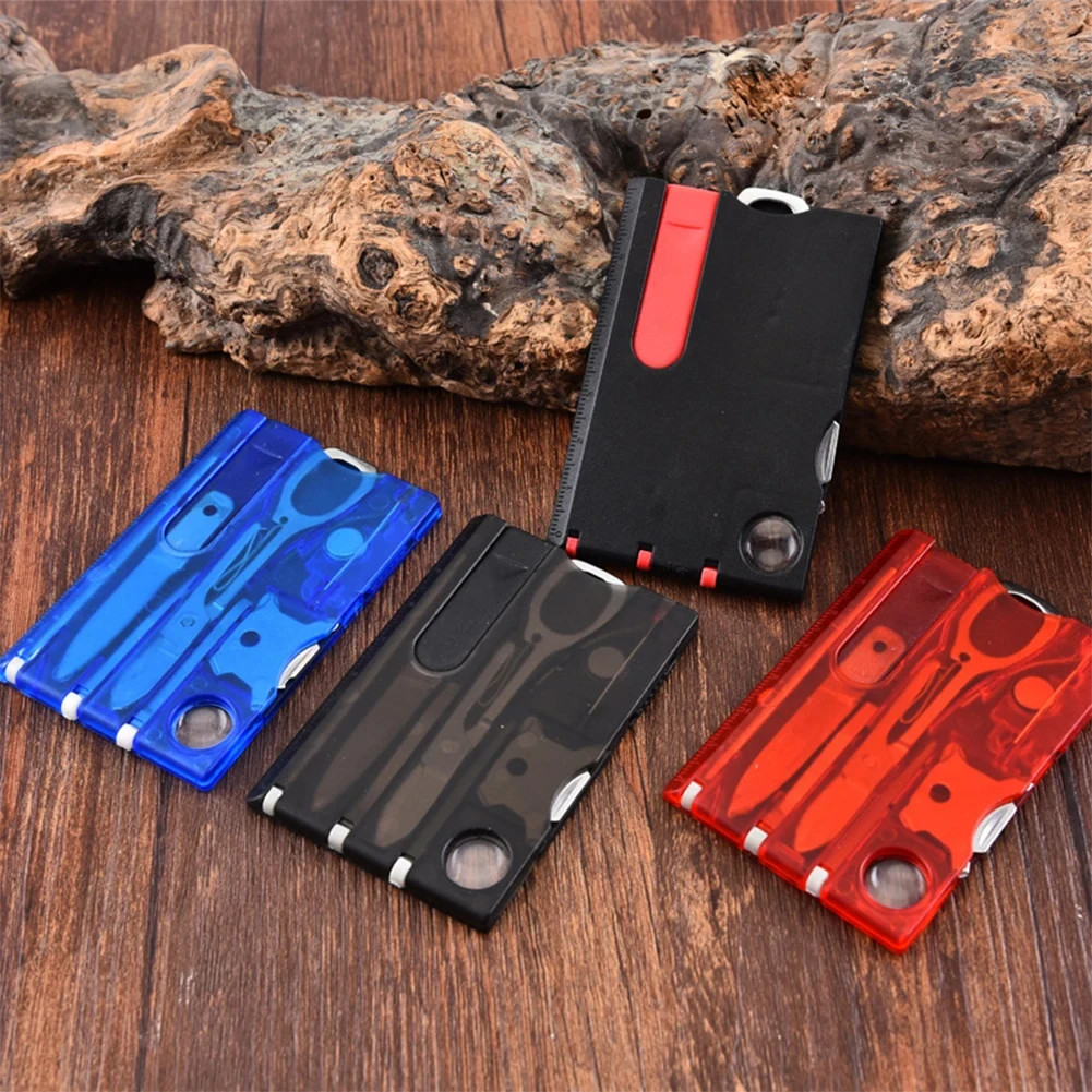 12-in-1 EDC Multitool Survival Tool with Knife Scissors Screwdriver Pocket Card