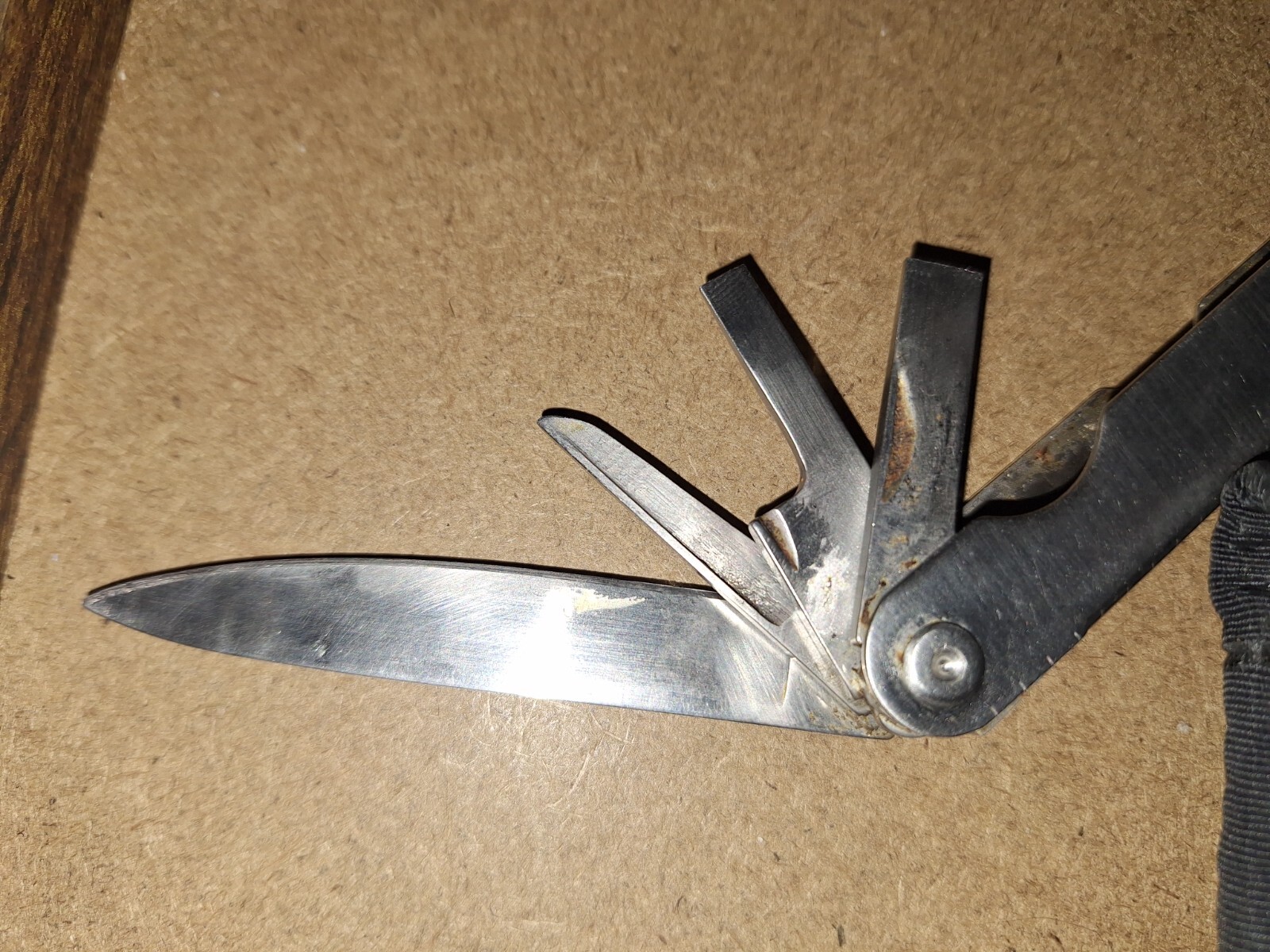 1 RARE LEATHERMAN ORIGINAL PST Multi Tool Knife BIG LETTERS Lot N16