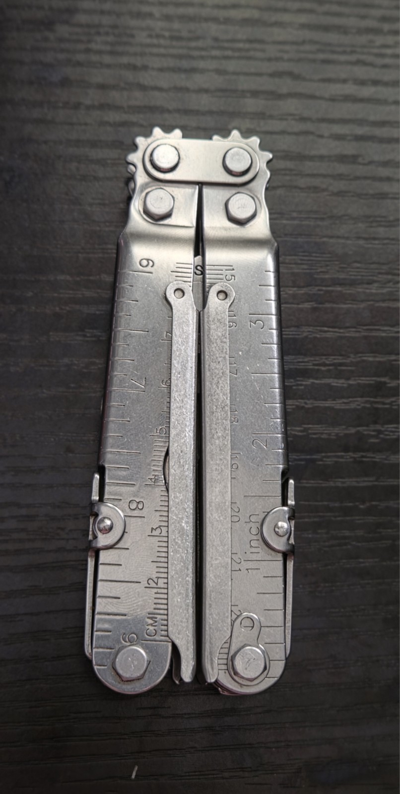 Vintage SOG PowerLock S60 Multi-Tool Patent Stamp Lynnwood WA Leather Sheath