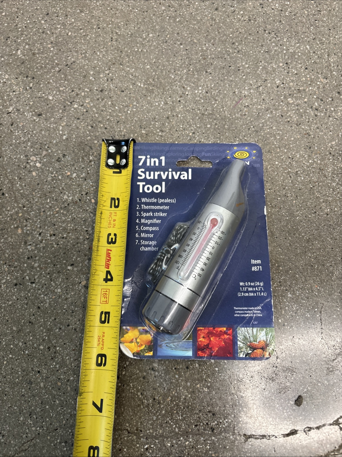 Seven in one survivor tool – outdoors, camping, hiking