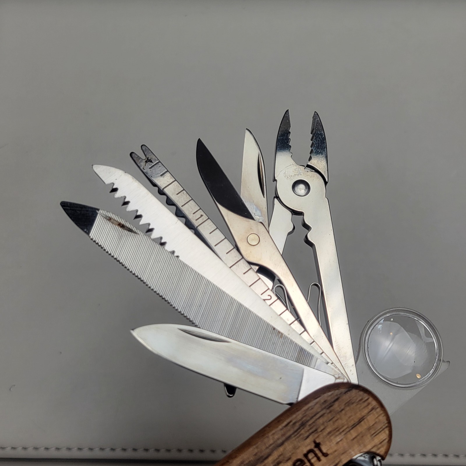 Victorinox SwissChamp Walnut Wood Swiss Army Multi-Tool Pocket Knife