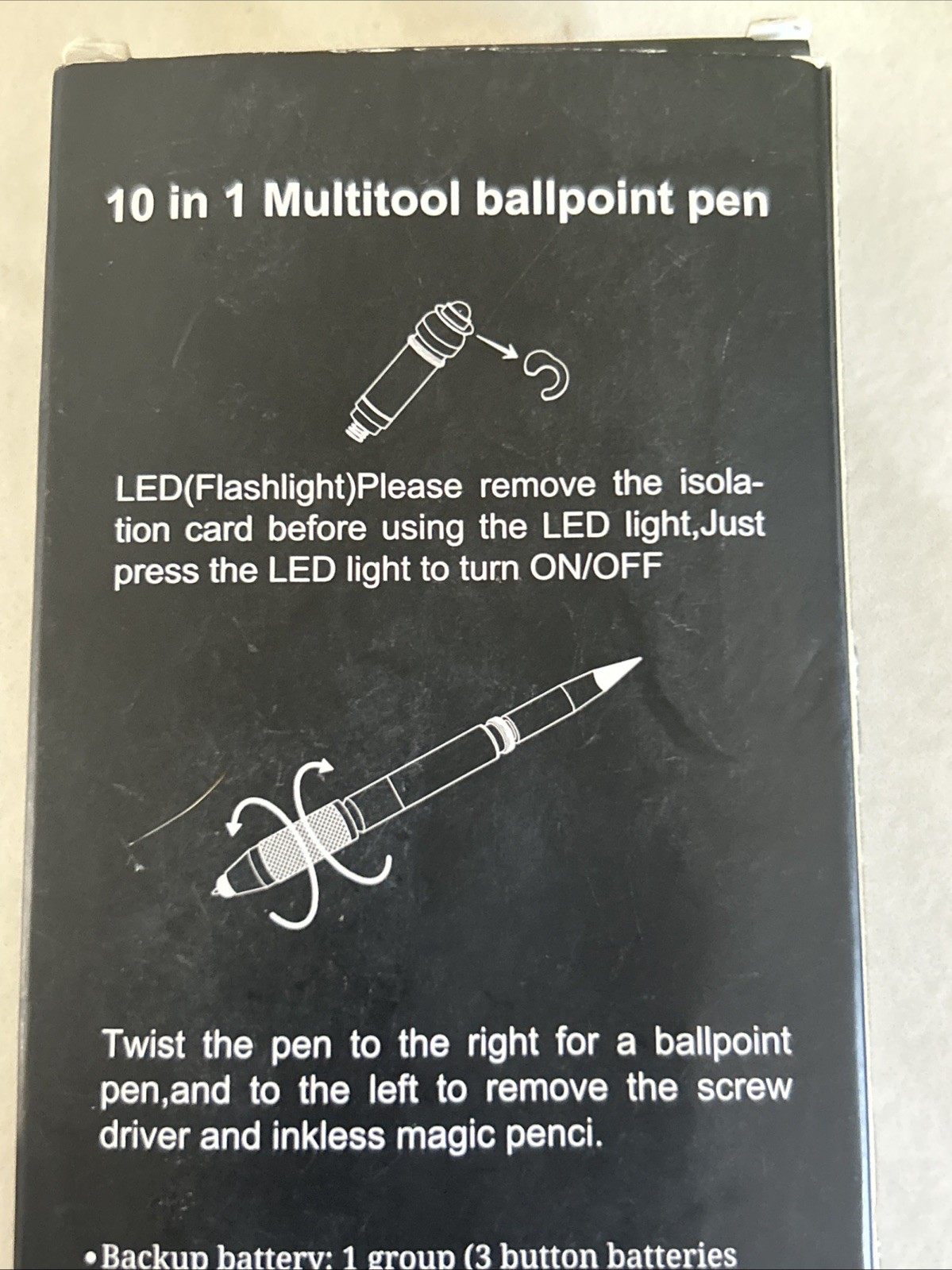 Multitool Pen with Flashlight/Tactical pen/bran new in box