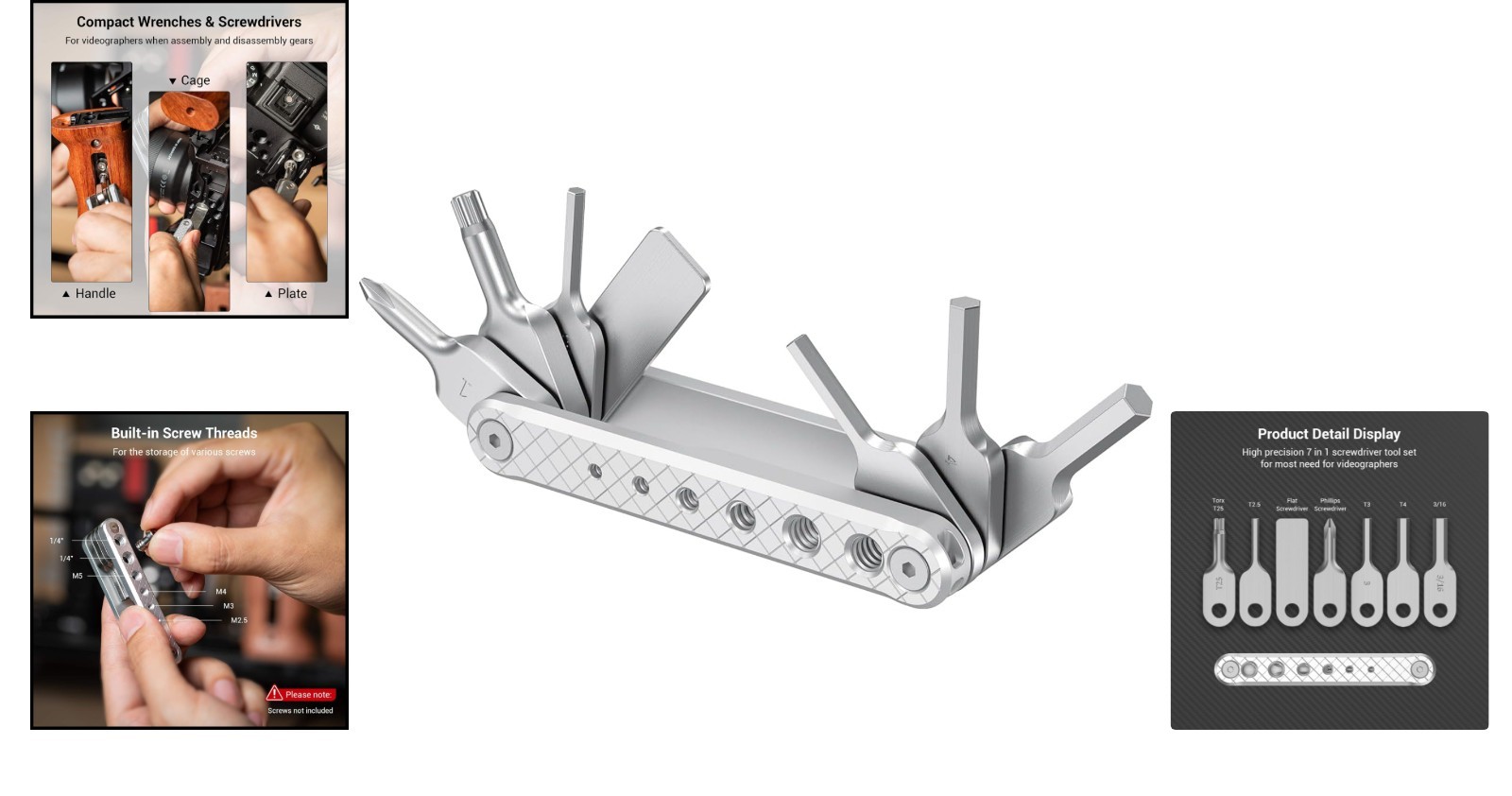 All-Metal Folding Tool Set with Screwdrivers – Perfect for Every DIY Project