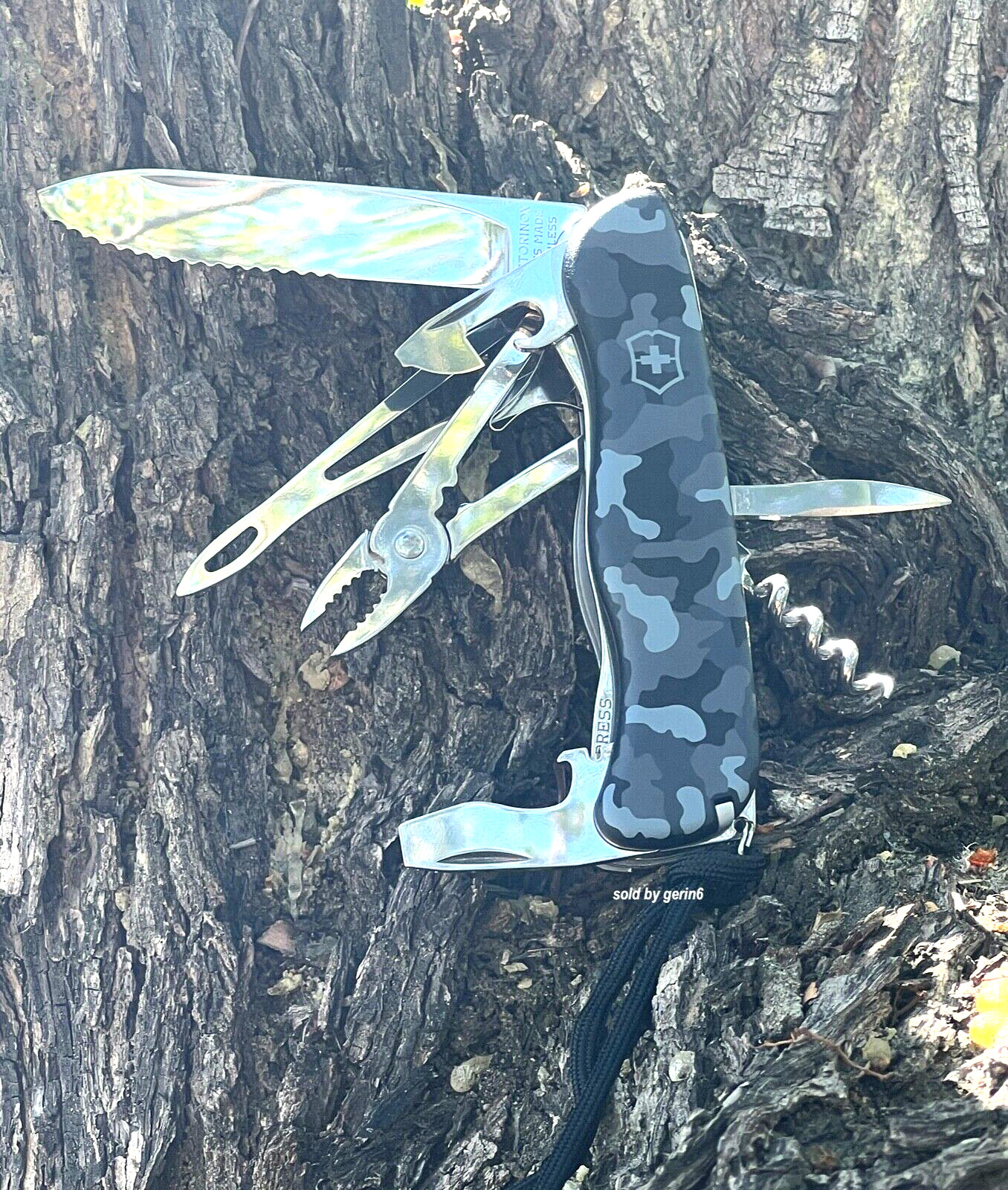Victorinox Swiss Army Knife, Skipper Lockblade Camo Victorinox 0.8593.W942, NIB
