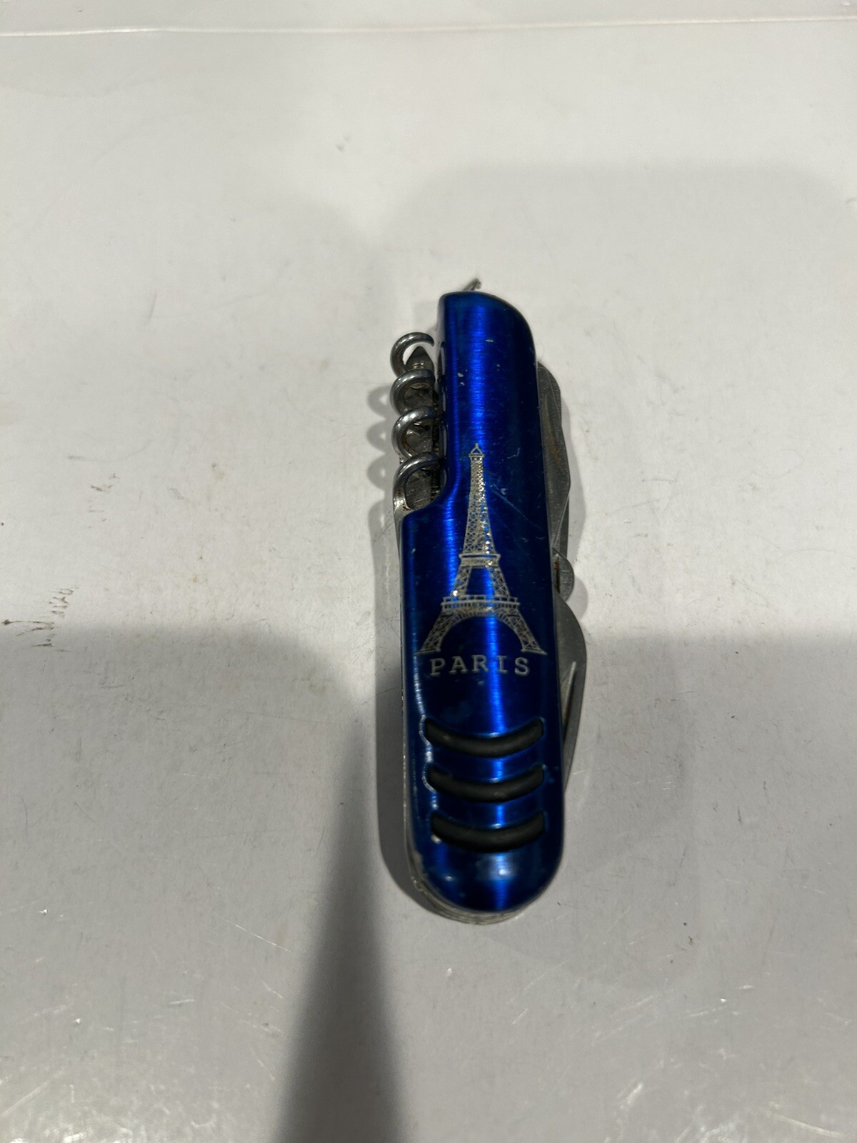 Eiffel Tower / Paris Multi Tool SAK Camo Plastic Handle Scissors Corkscrew