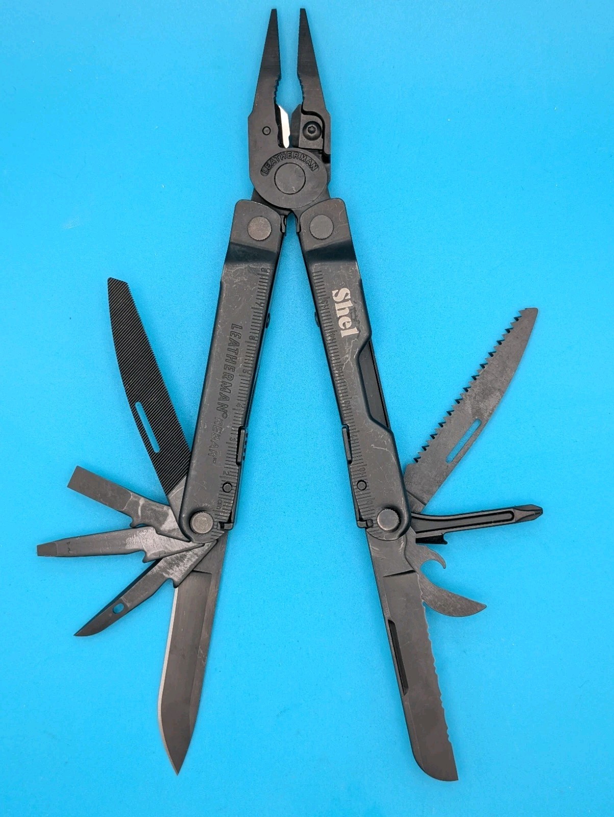 Leatherman Rebar Multi-Tool! Free Shipping! BLACK OXIDE! *SHEL CVCF*