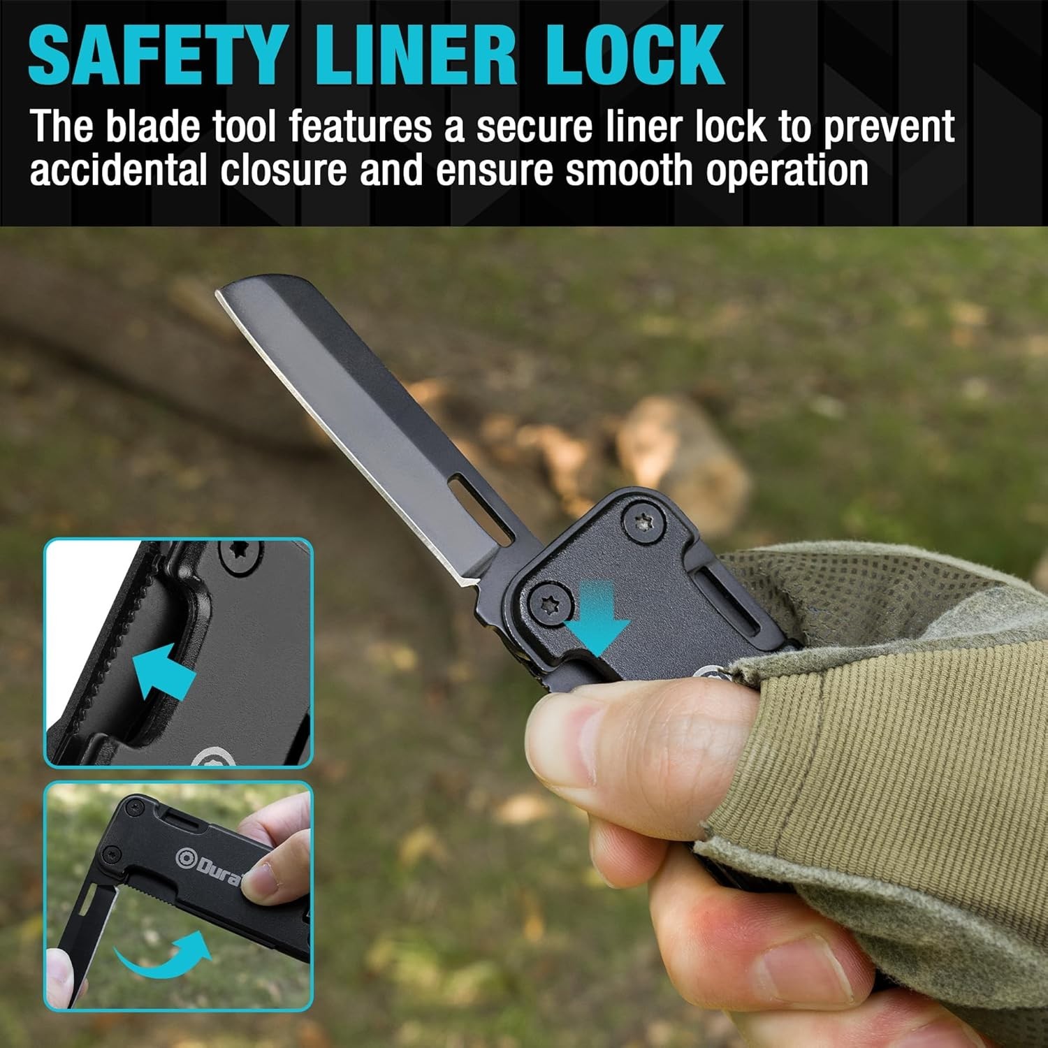 Compact 16 in 1 Multitool Knife with Bottle Opener and Rope Cutter for Outdoors