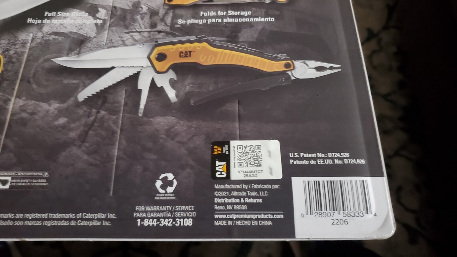 NIB & SEALED – (2) CAT XL 9- in-1 Multi-Tool Set Knife Pliers Saw Screwdrivers