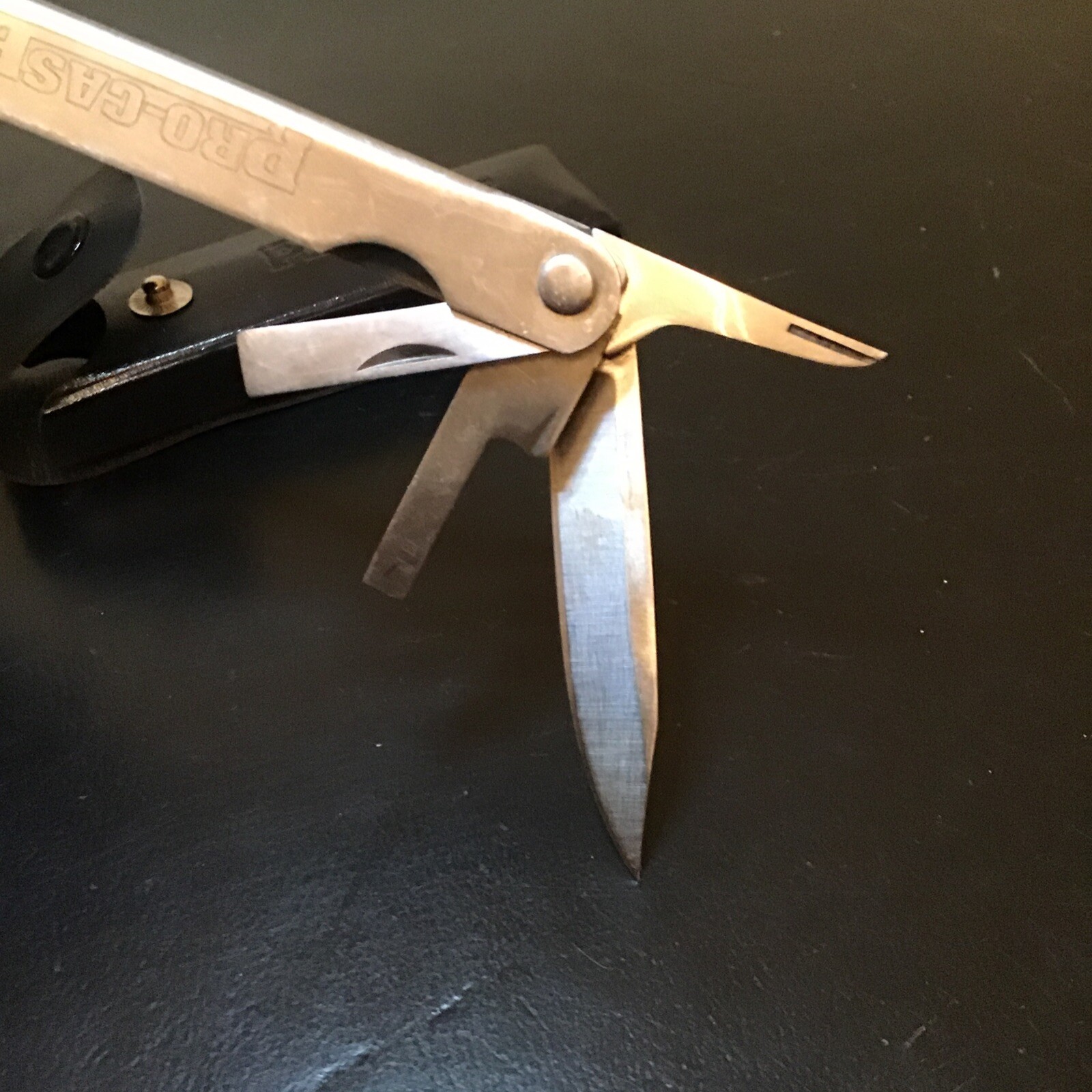 * Pro-Case® Folding Stainless Multi-Tool Knife With Black Case