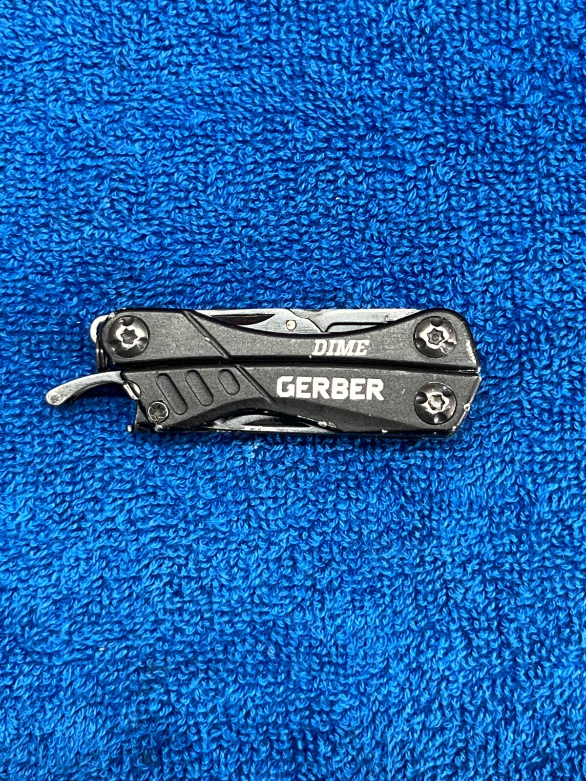 GERBER MICRO MULTI TOOL DIME BLACK COMPACT & LIGHTWEIGHT GENTLY USED 30-G0469