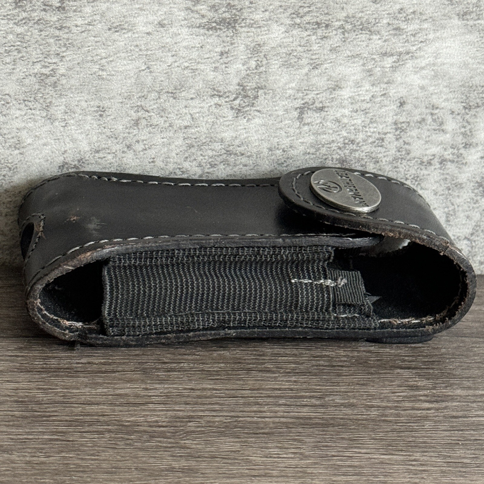 Vintage Leatherman Leather Sheath w/metal Logo for Wave Charge Wingman Sidekick