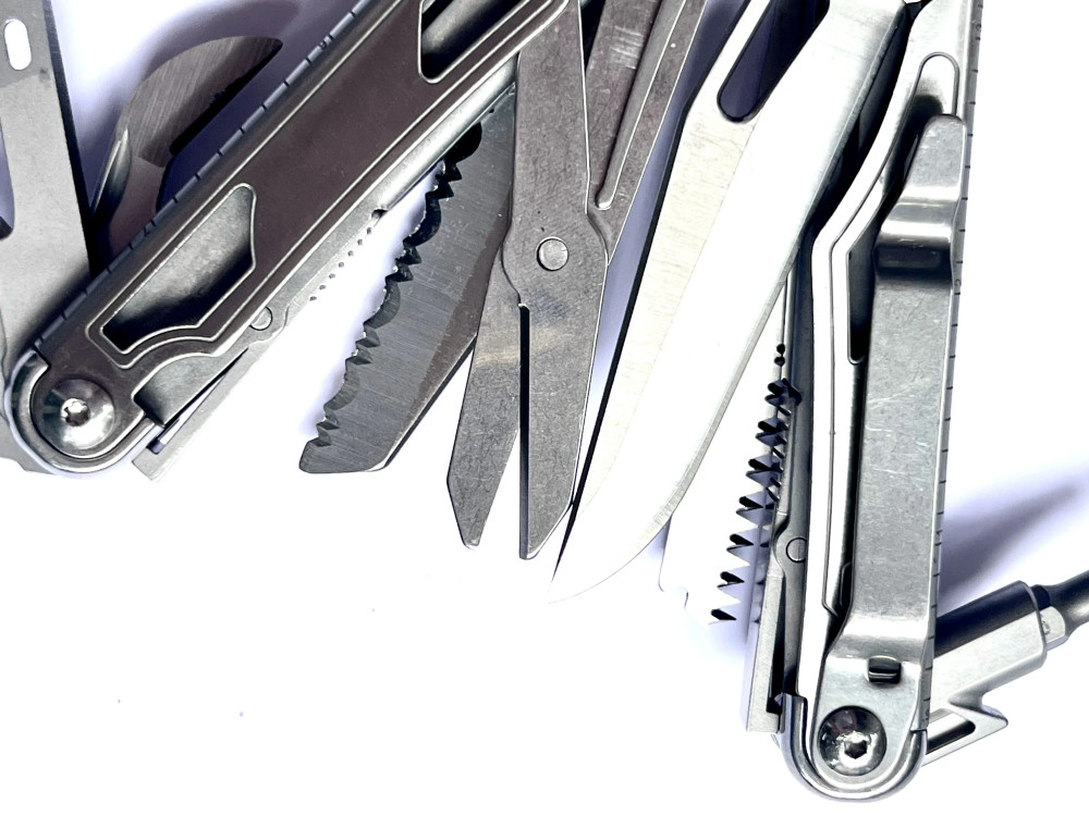 Daicamping DL1 Multi Tool Folding Pocket Knife Sheath Scissors Screw Pliers Can