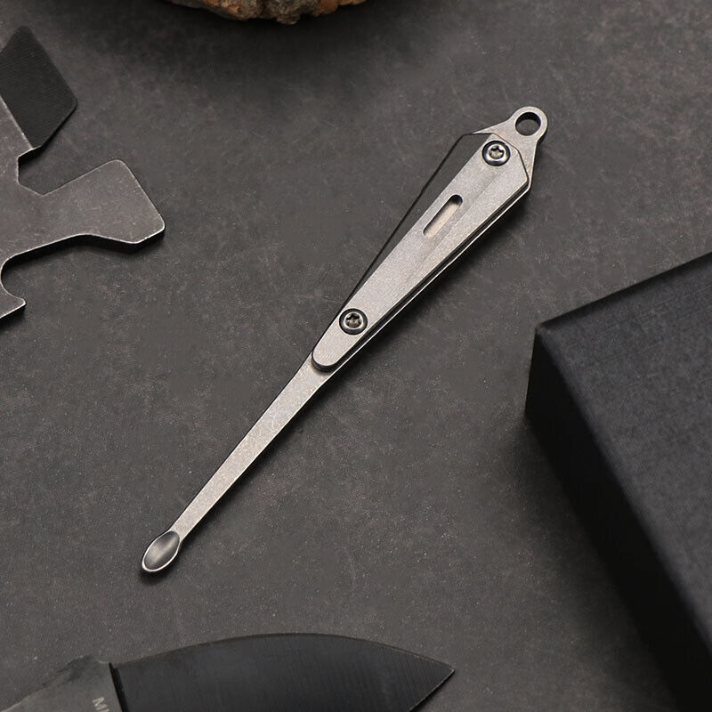 Titanium Alloy EDC Large Earwax Cleaner Ear Pick Wax Remover Spoon Clean Health