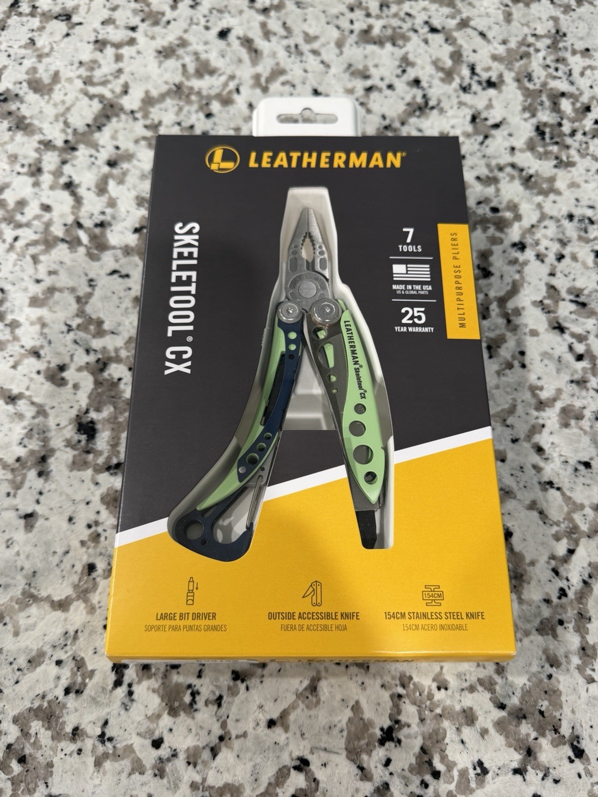 Authentic Leatherman Skeletool CX Multi-Tool _Color: Verdant! 25 year Warranty