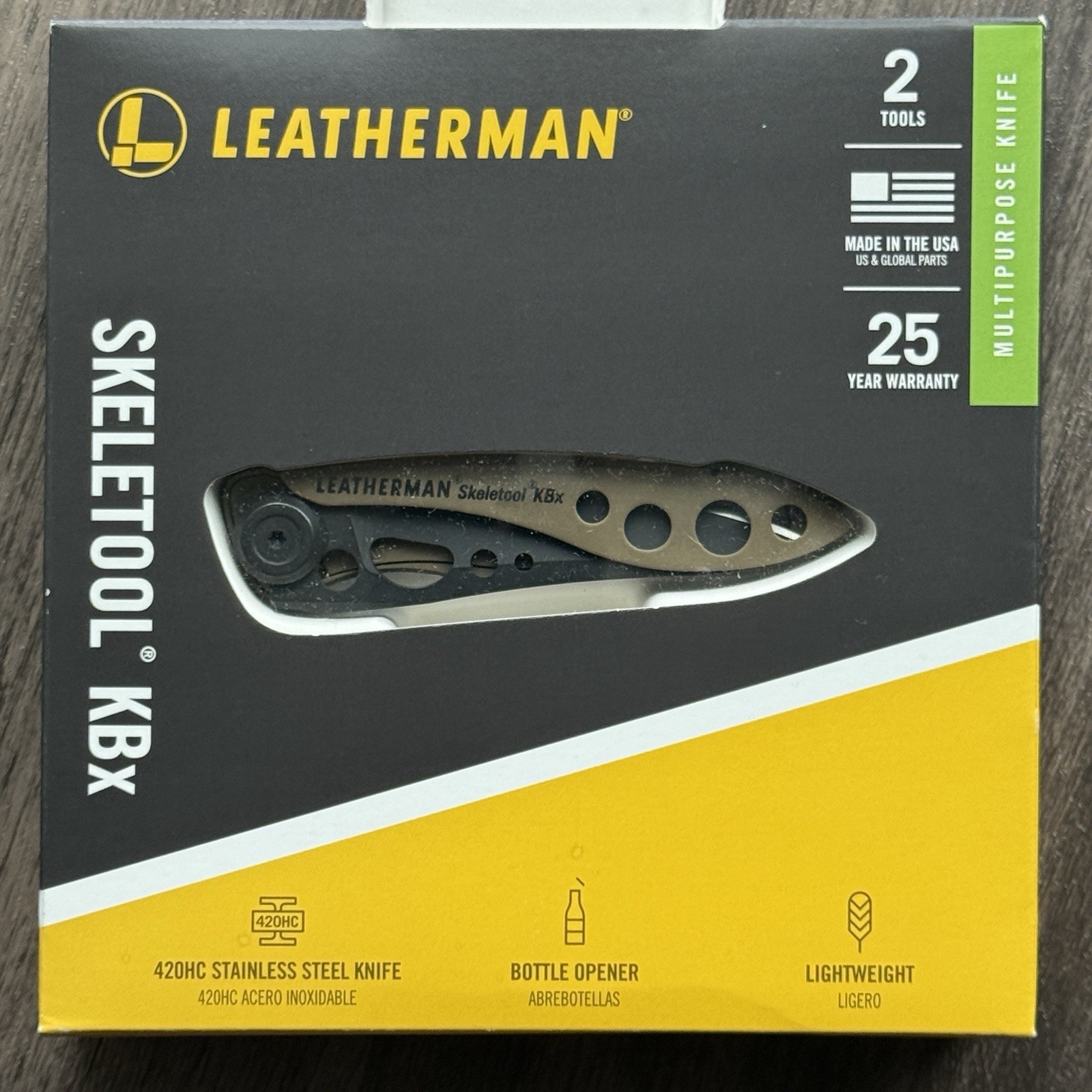 Leatherman KBX Coyote Tan / Black. Factory SEALED Rare w/Display Window