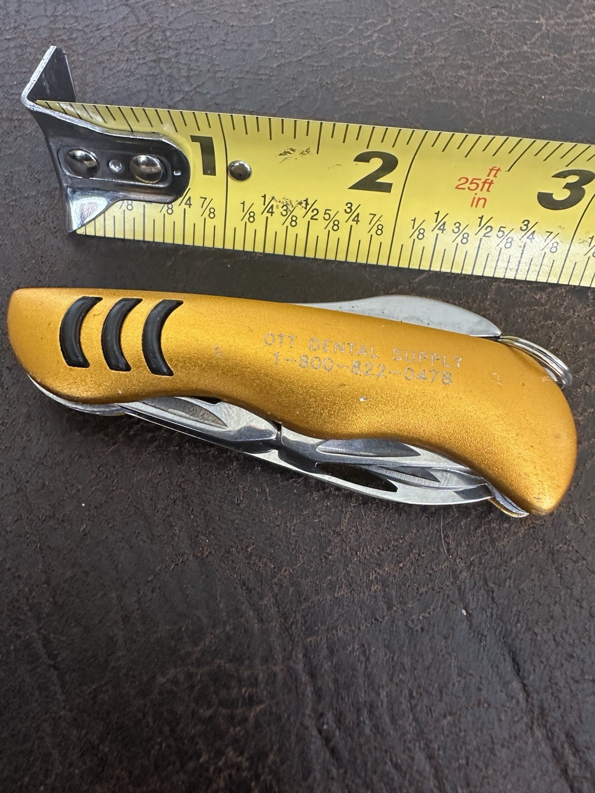 7 in 1 Multi-function Engraved “OTT DENTAL SUPPLY” Folding Tool High Quality