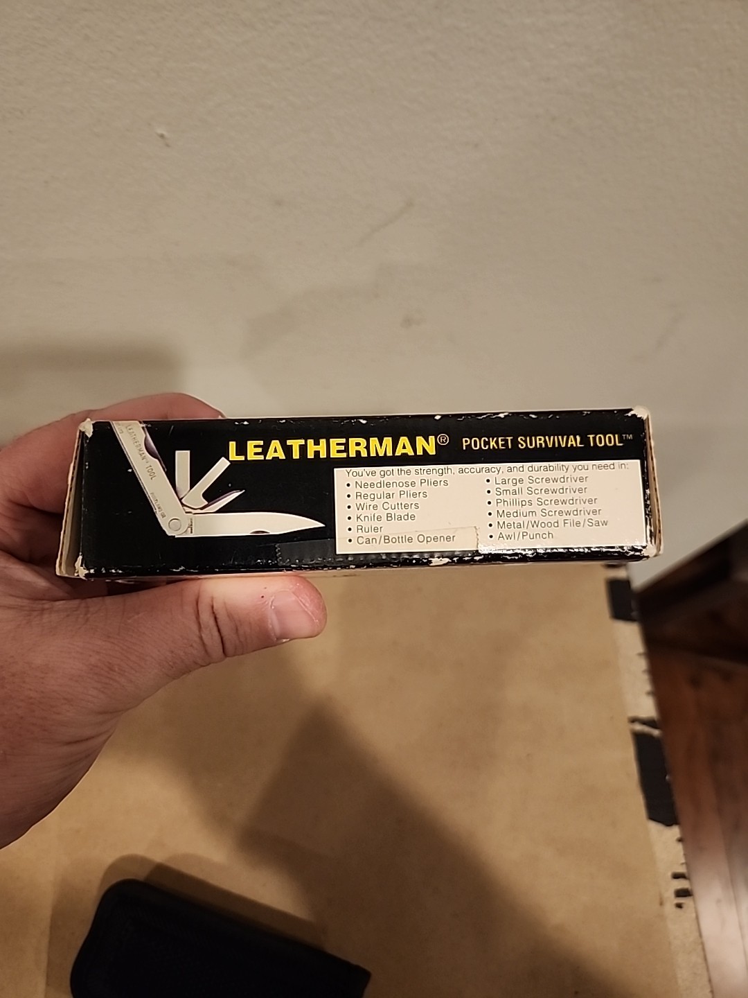 Vintage LEATHERMAN Pocket Survival Tool, 1992, With Box And Instructions