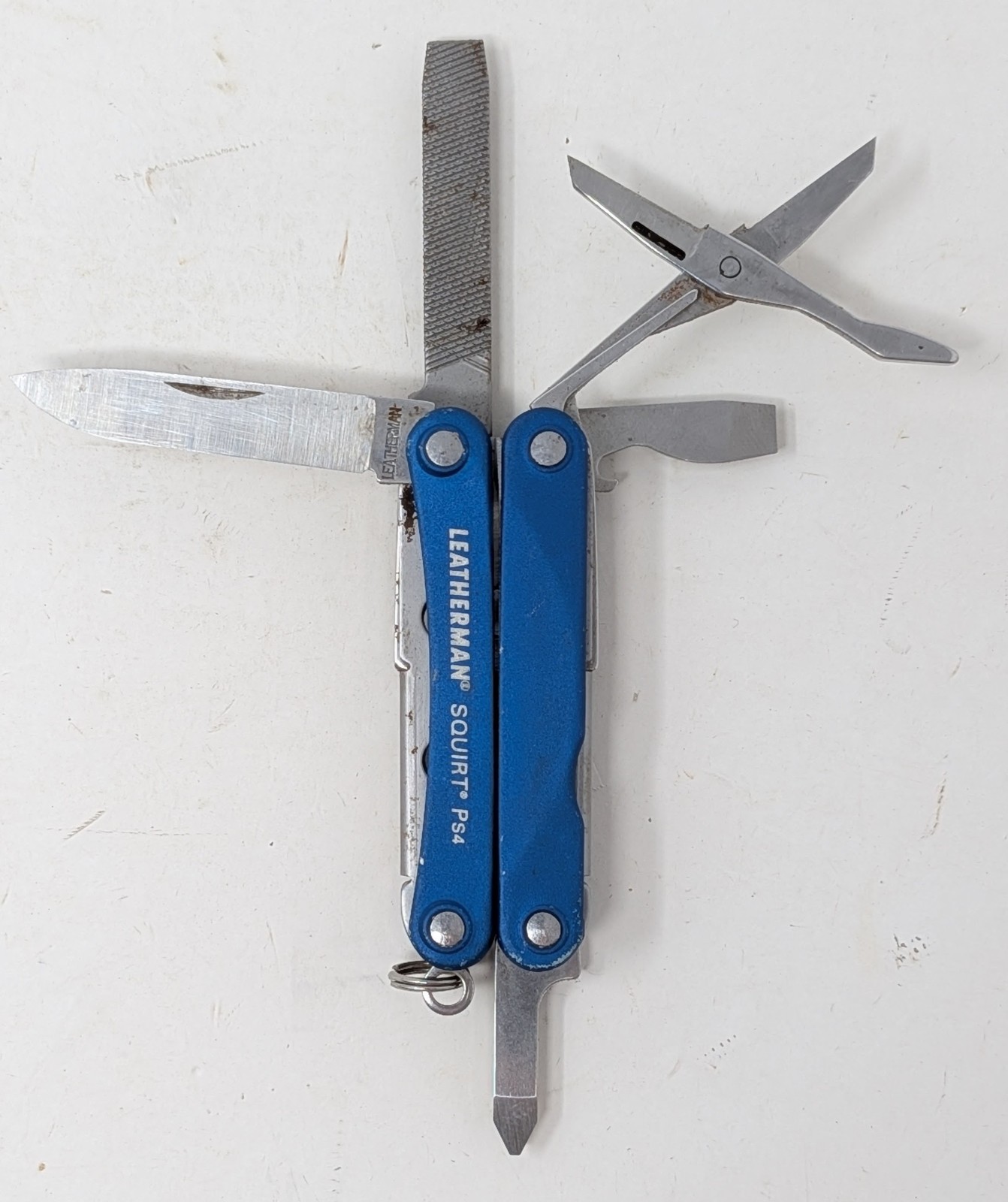 Leatherman SQUIRT PS4 Multi-Tool With Pliers Scissors Knife Blue