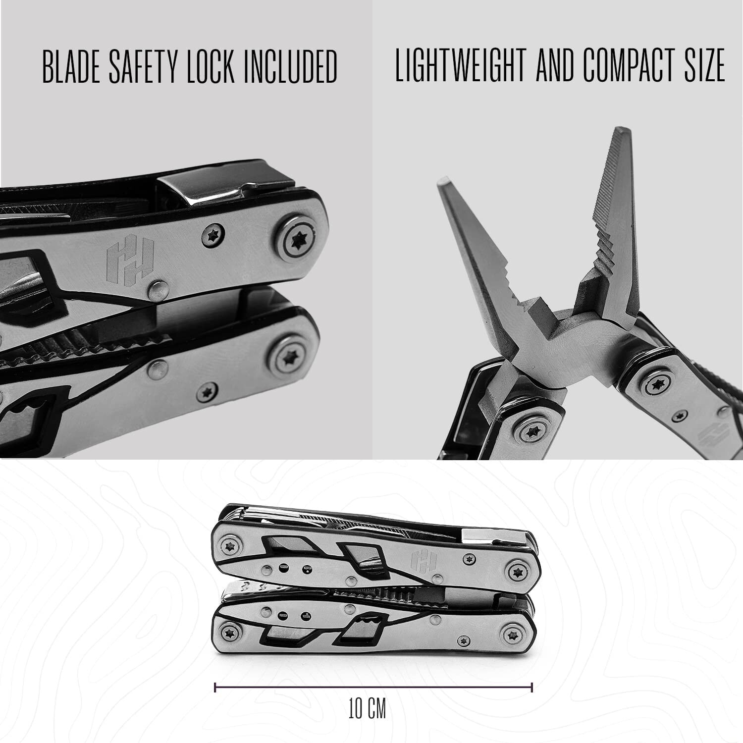 Multitool Plier – 12 In 1 Stainless Steel Pocket Multi Tool With Durable Sheath