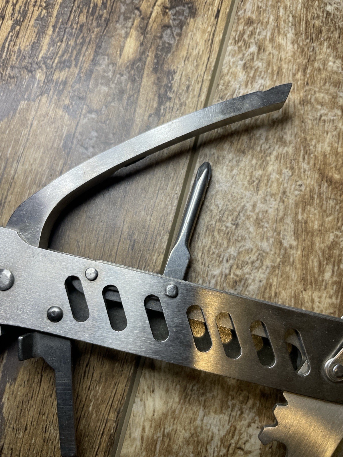 Stainless Steel Multi Tool Folding Pliers Knife Saw File 5.75” Closed