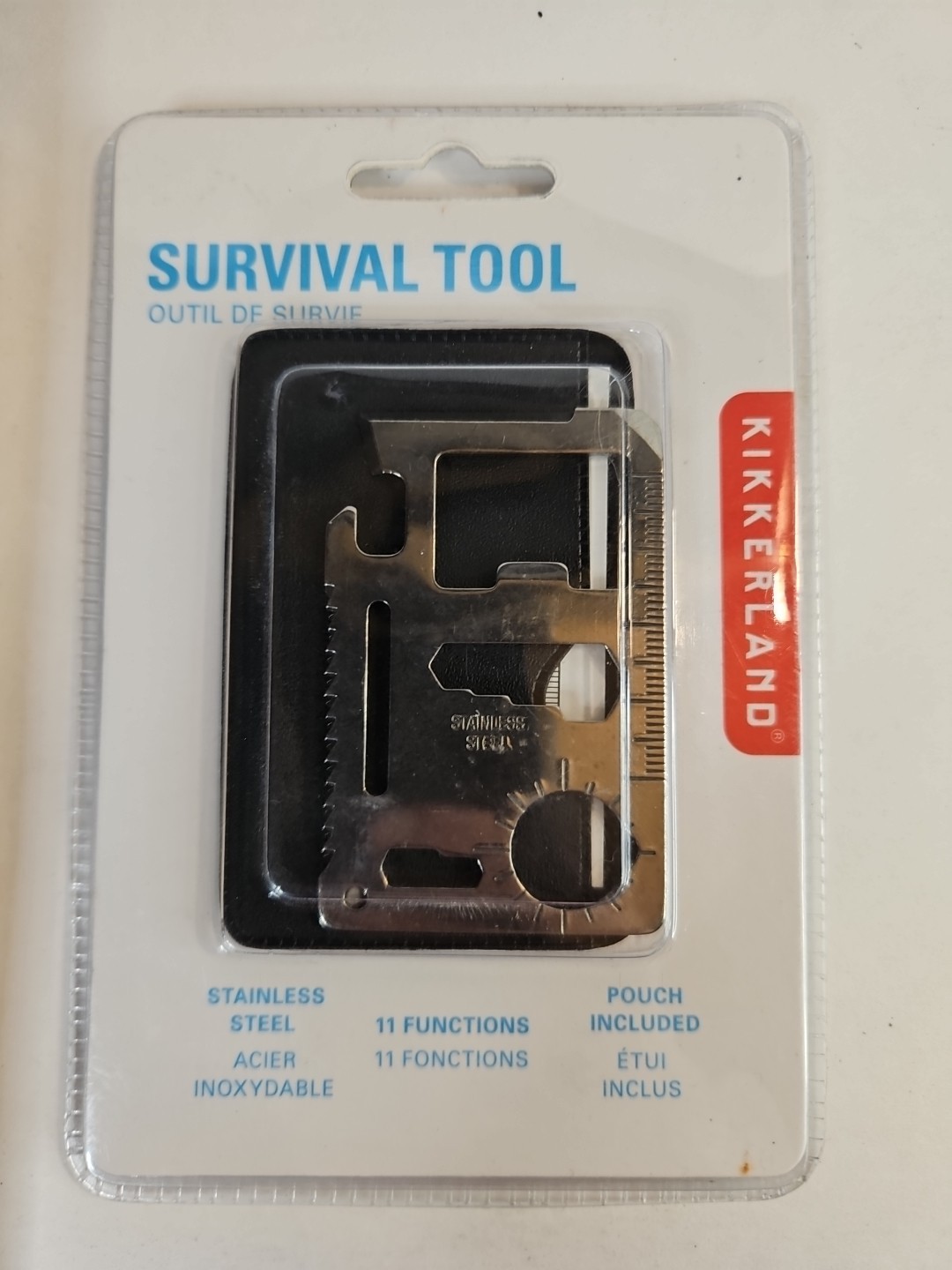 SURVIVAL TOOL KIKKERLAND ,11 Functions, Fits In Wallet