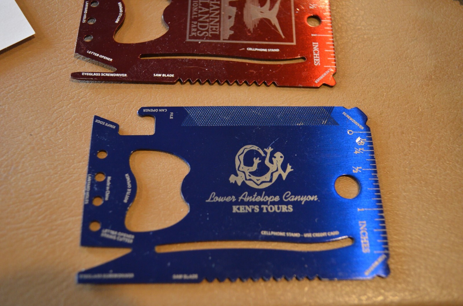 Wallet Size Multi Survival Tool Metal Thin Small Painted Colors Hunting Camping