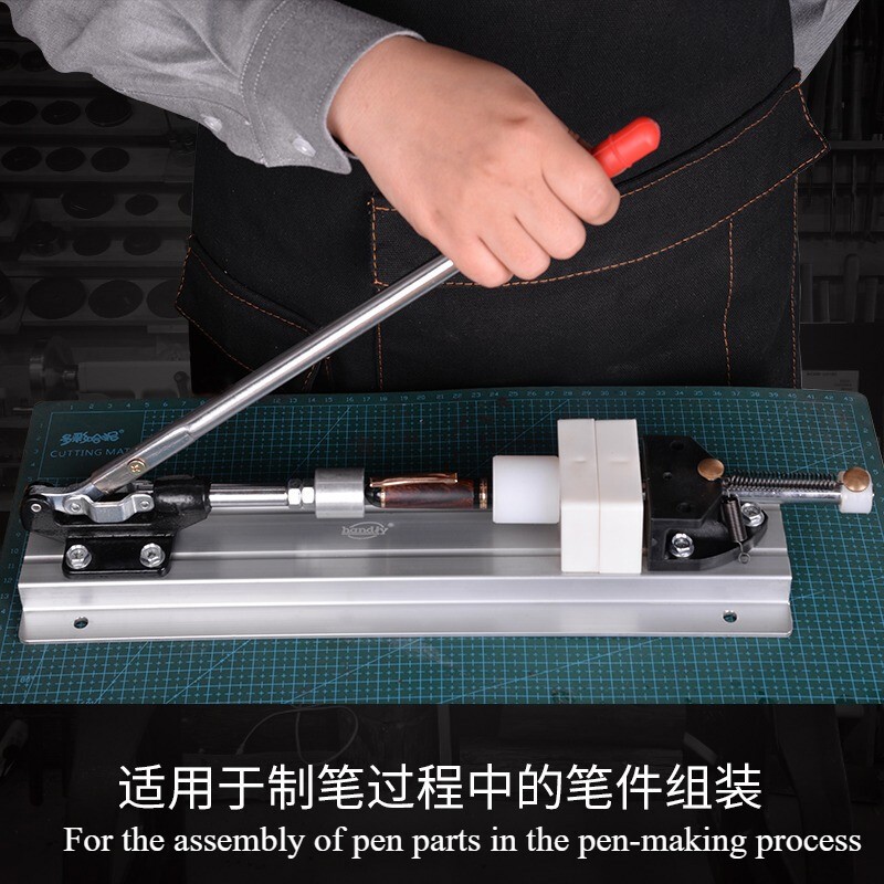 Pen Clamp Pen Press Adjustable DIY Wooden Rotating Pen Accessory Assembly Tool