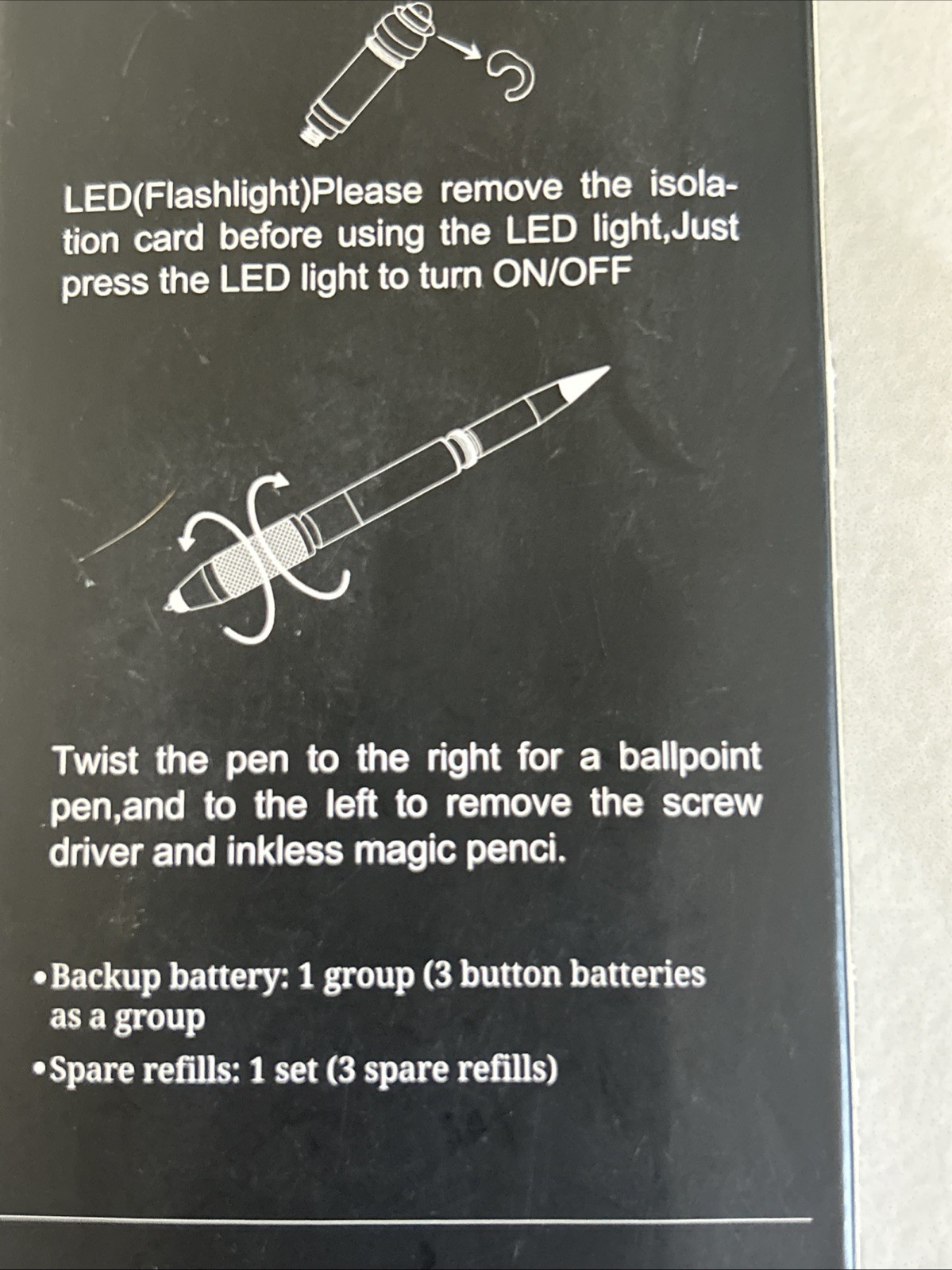 Multitool Pen with Flashlight/Tactical pen/bran new in box