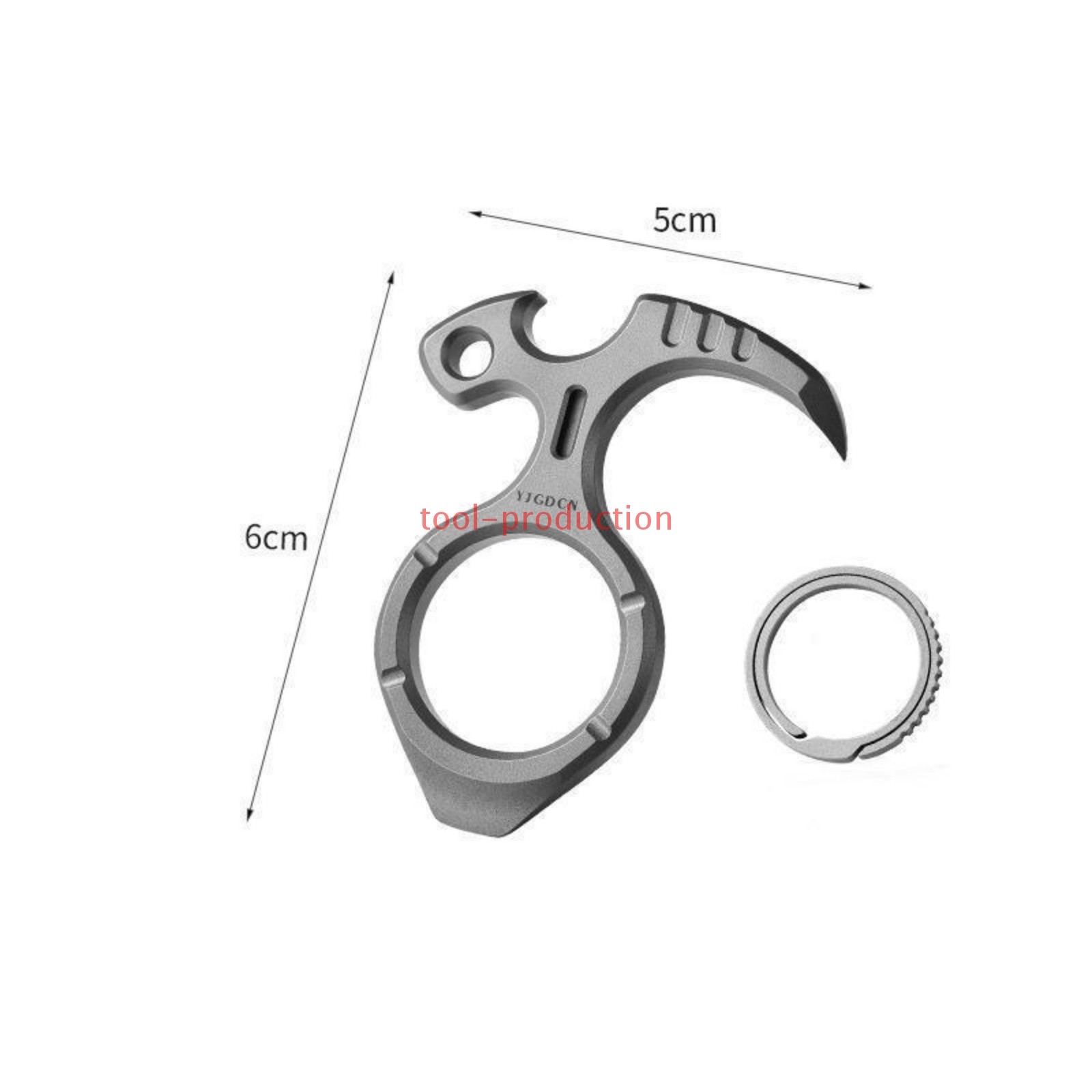 Titanium Alloy EDC Multi Tool Bottle Opener Outdoor Camping Pocket Gear