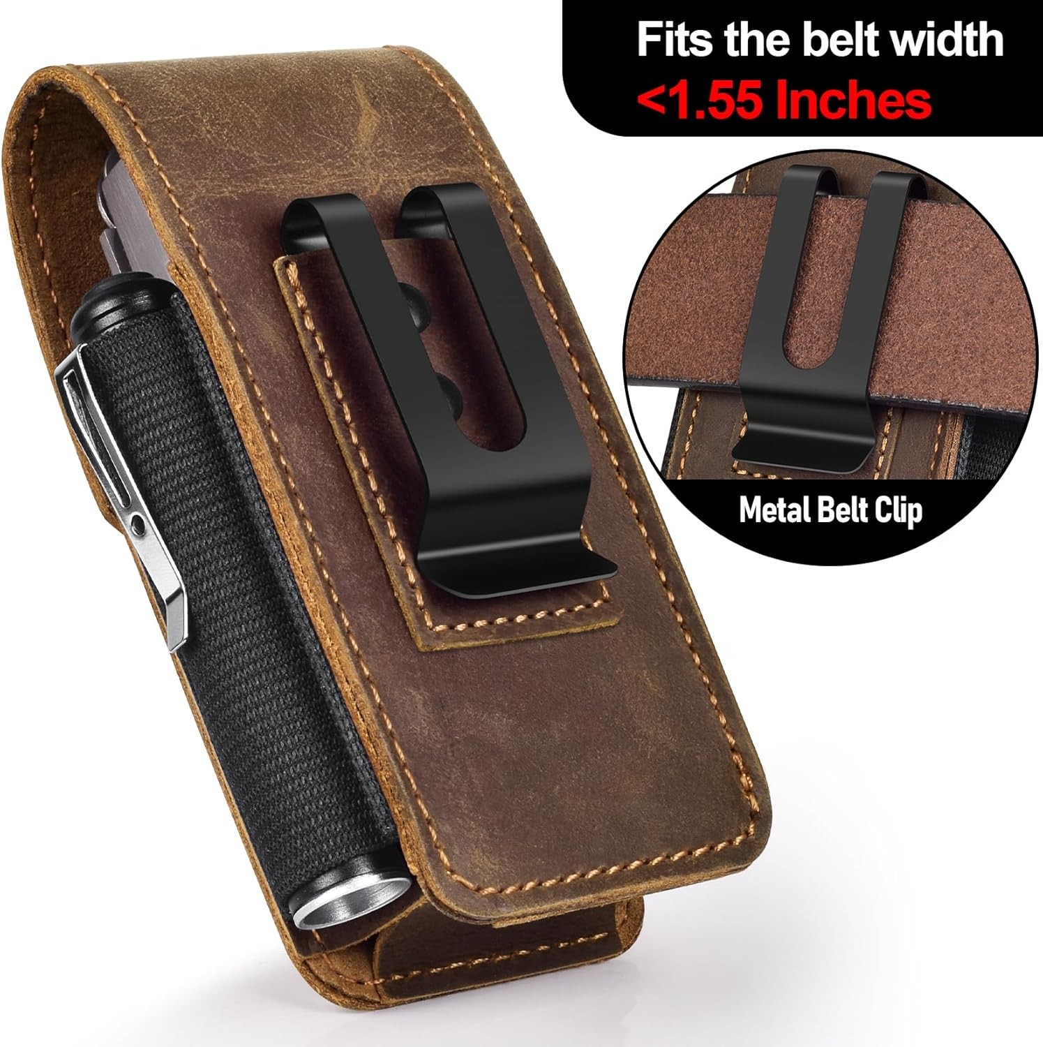 Genuine Leather Multitool Sheath Replacement for Leatherman – Premium EDC Belt O