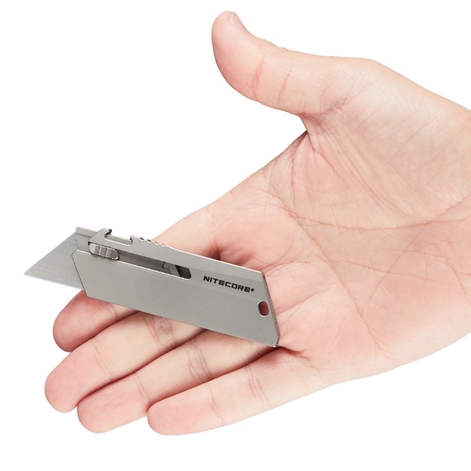 Nitecore NTK09 Titanium Utility EDC Knife Mini Keychain Knife Portable Folding