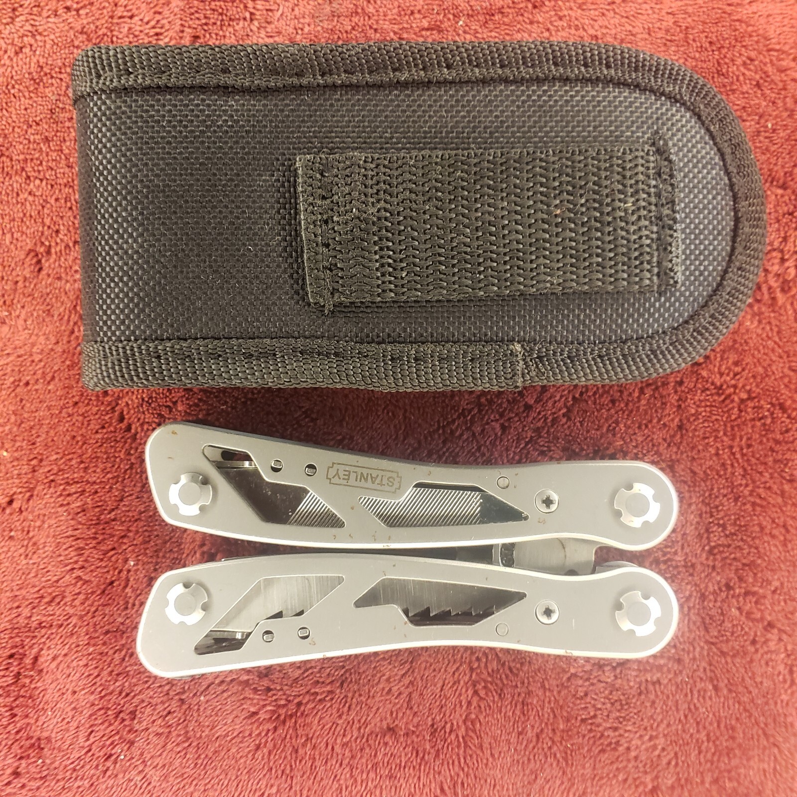 Stanley 12-In-1 Multi-Tool Knife 12 Tools, Nylon Sheath 84519K