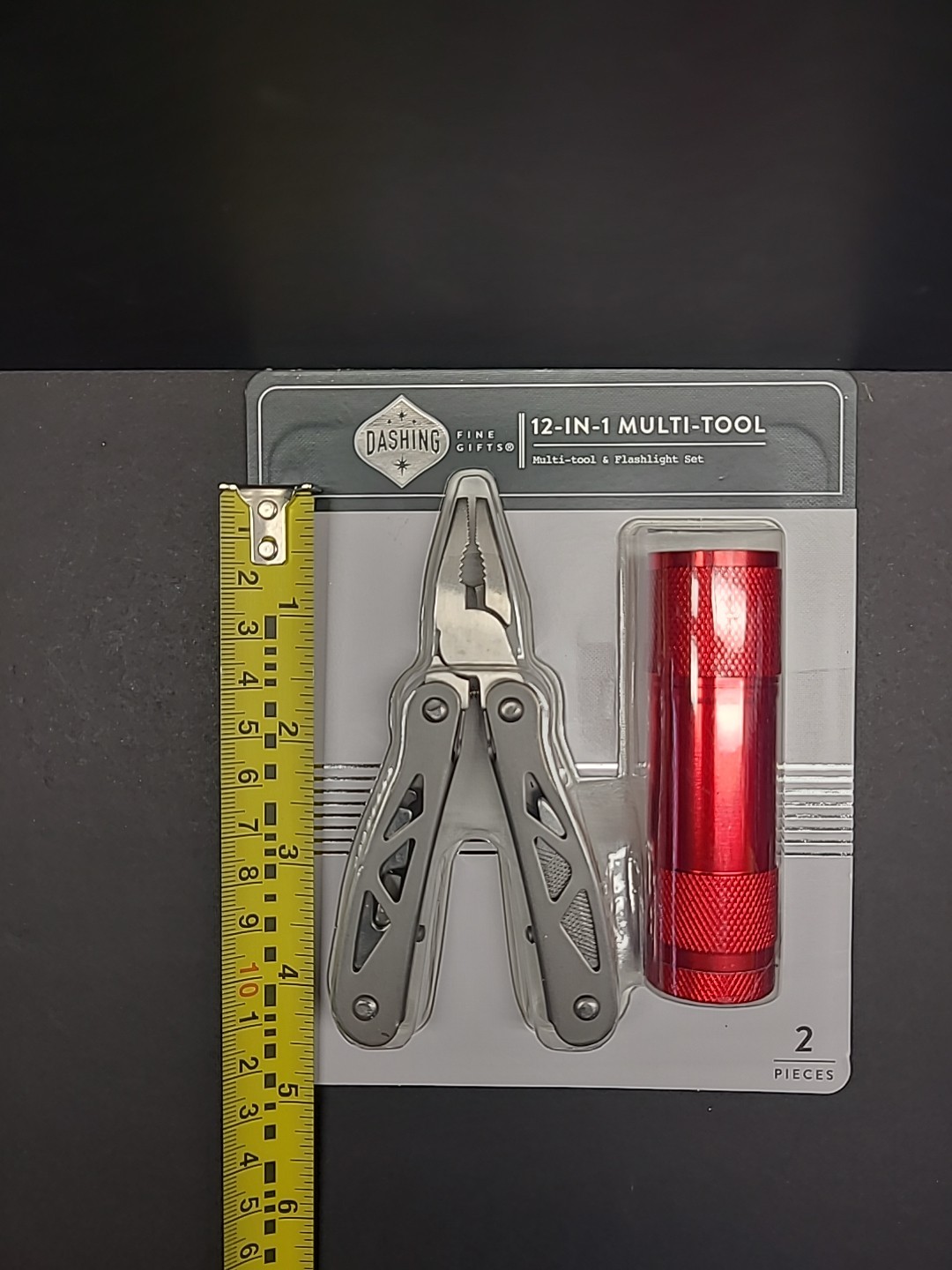 12 – IN – 1 Multi Tool And Red Flashlight Set